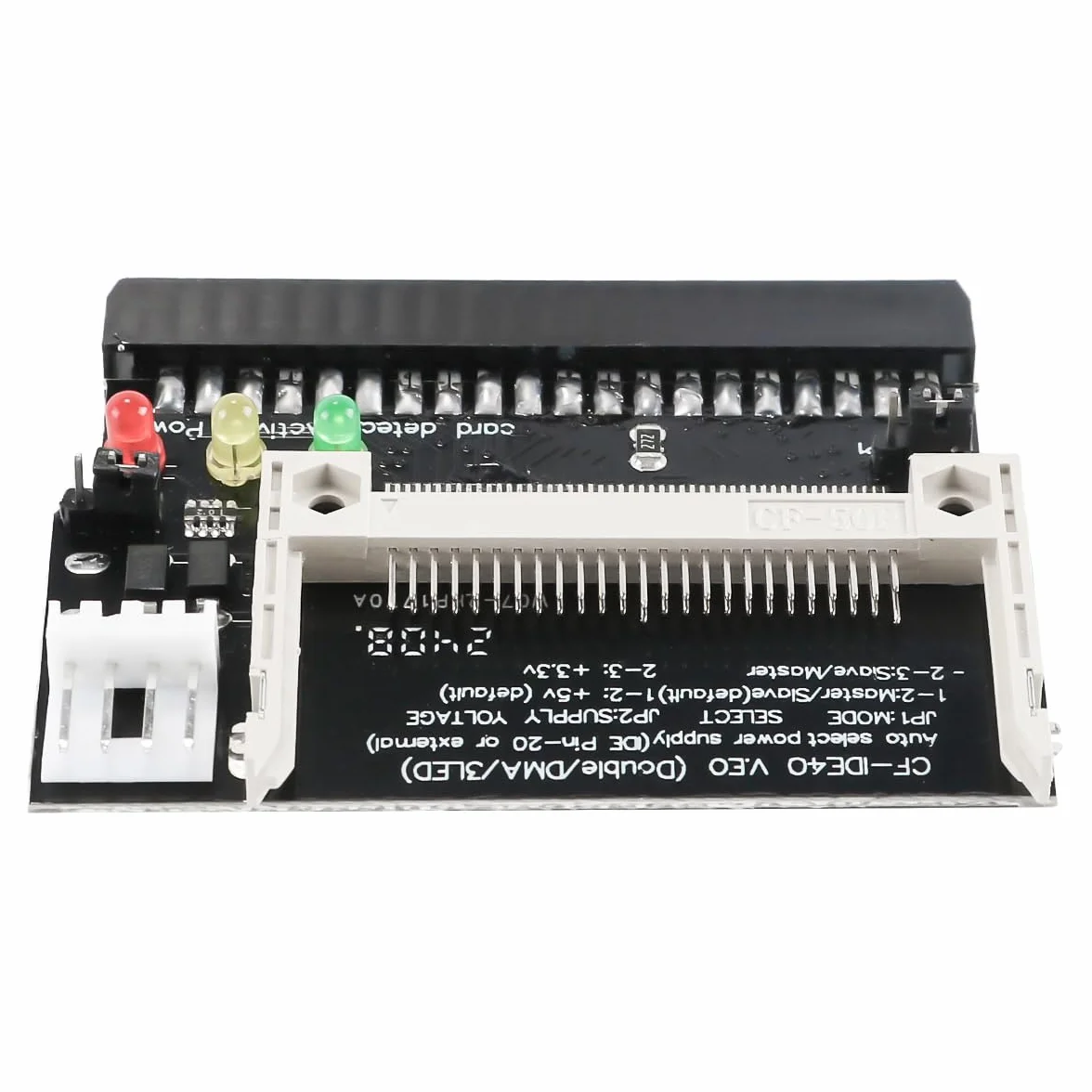 Adaptateur CF vers IDE 40 Broches, Convertisseur Compact Flash vers Disque Dur IDE pour Ordinateurs Portables