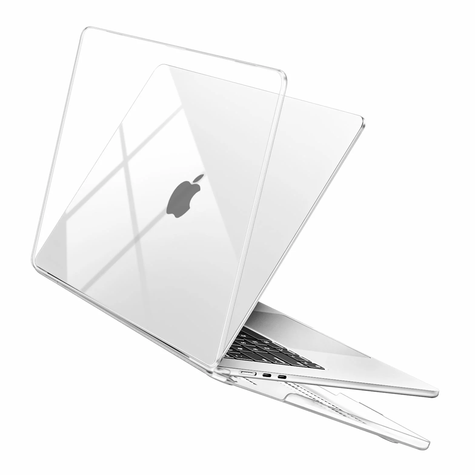 MOSISO Coque Compatible MacBook Air 15 Pouces M5 M4 M3 M2 A3448 A3241 A3114 A2941 Liquid Retina 15,3 Pouces Protection Rigide Cristal Clair