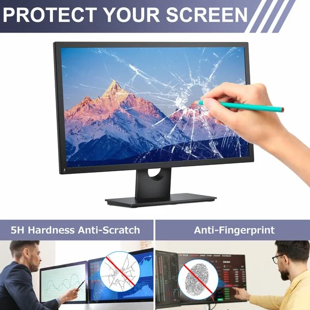 LAMA Film de Protection Anti-Lumière Bleue 27 Pouces Anti-Éblouissement 16:9 (598 x 337 mm)