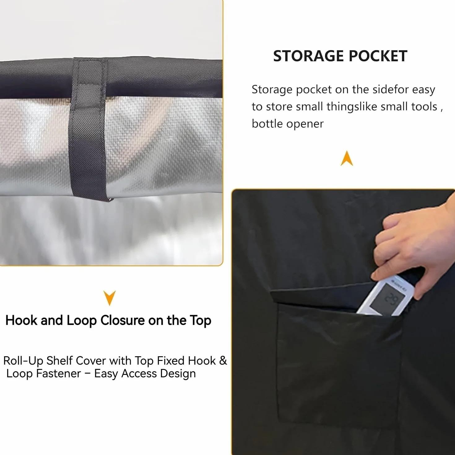 Housse de Protection 420D Imperméable Anti-Poussière pour Étagère de Rangement Intérieur/Extérieur Noir