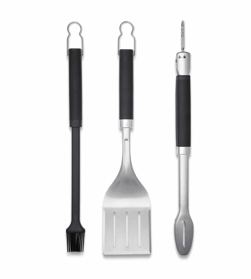 Weber Kit d'ustensiles Barbecue 3 pièces Acier Inoxydable Argent