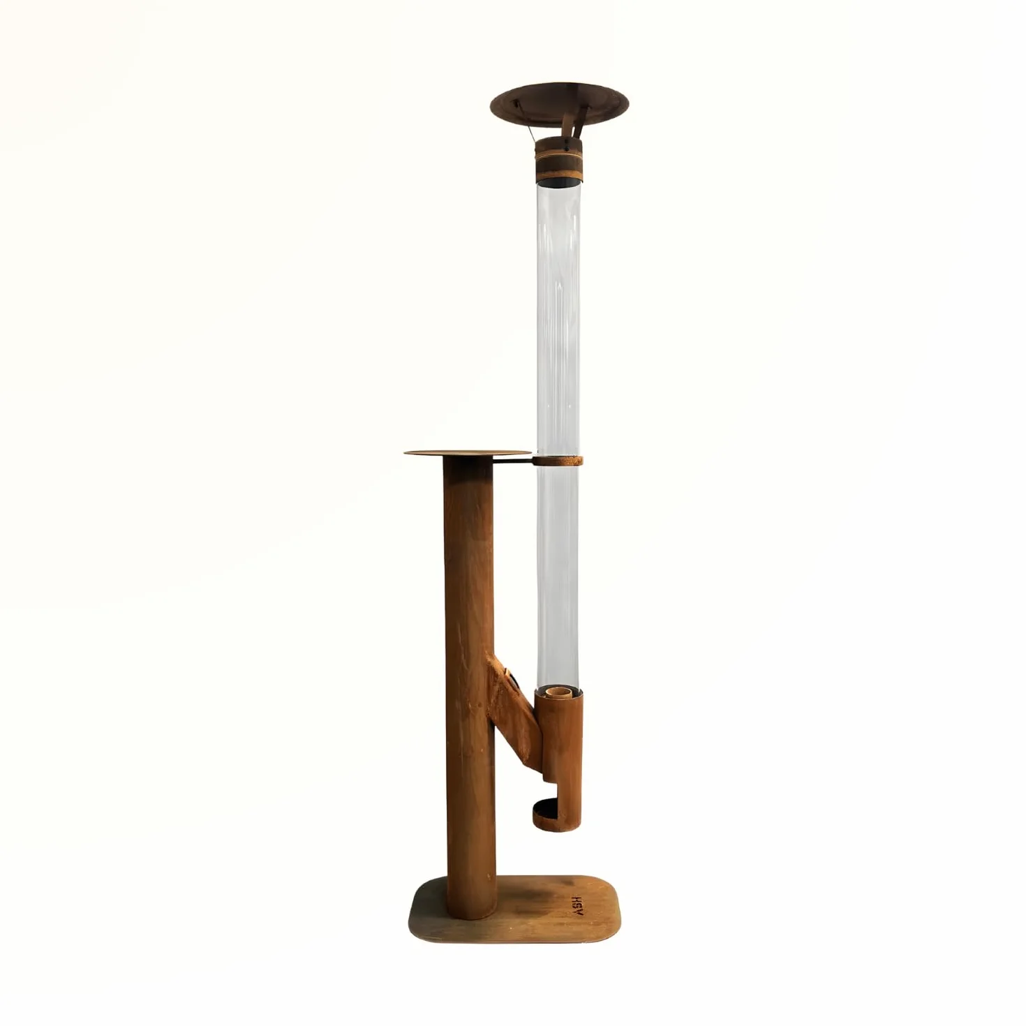 Poêle à granulés Acier Corten 183 cm Cheminée de Jardin Chauffage de terrasse