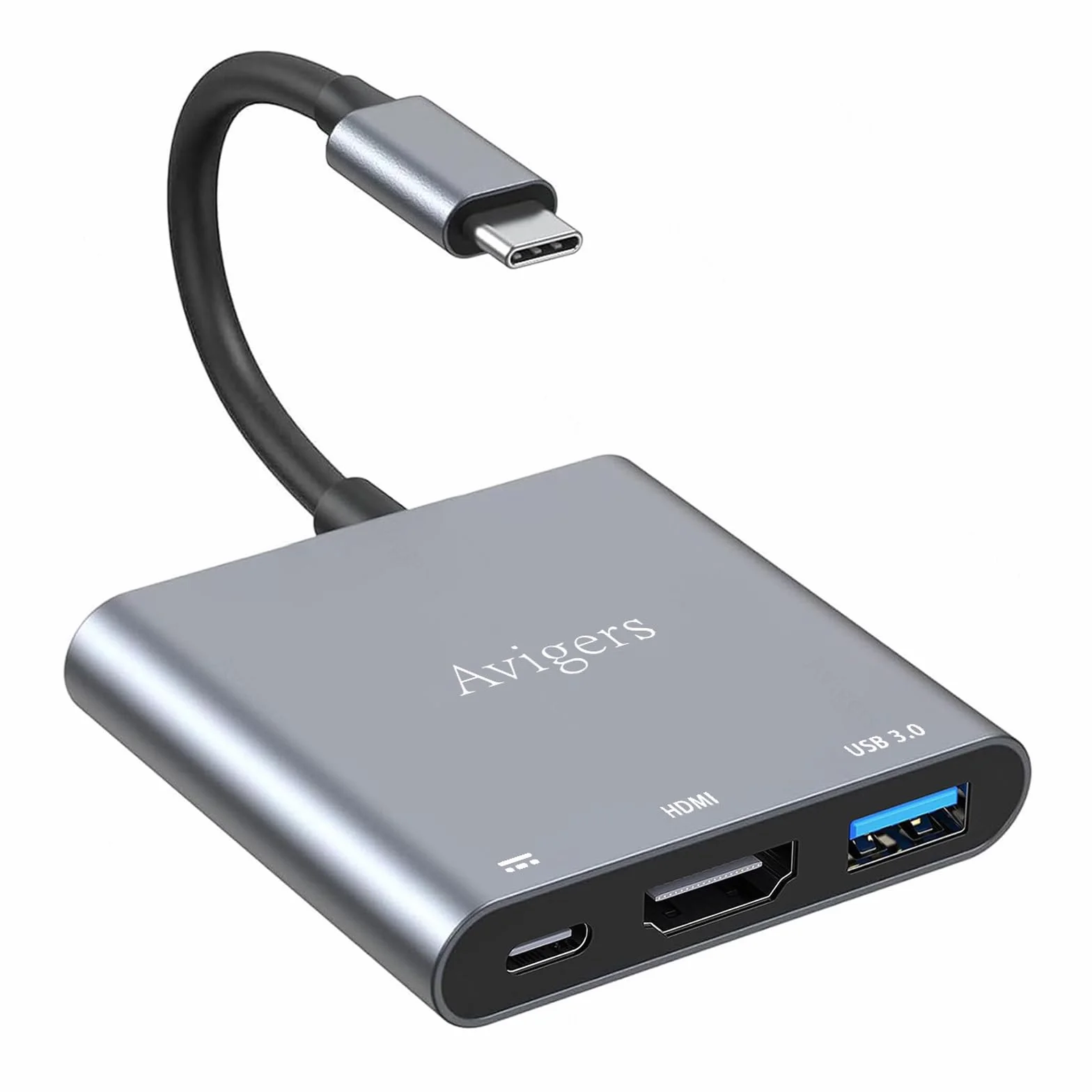 Adaptateur USB C vers HDMI 4K, Hub Multiport 3 en 1 avec PD Charge 100W, USB 3.0 pour Samsung MacBook Pro