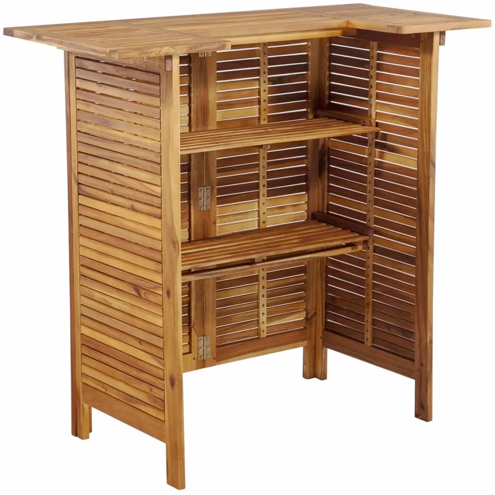 Ensemble de bar de jardin 5 pcs Bois d'acacia massif