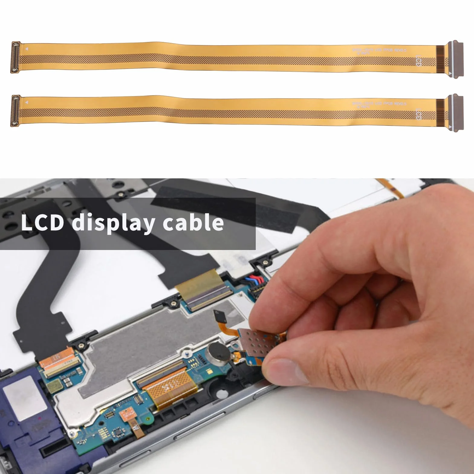 OTOTEC 2 Pièces Câble Ruban Interne pour écran LCD Samsung Galaxy Tab A 10.1 2019 SM-T510 SM-T515