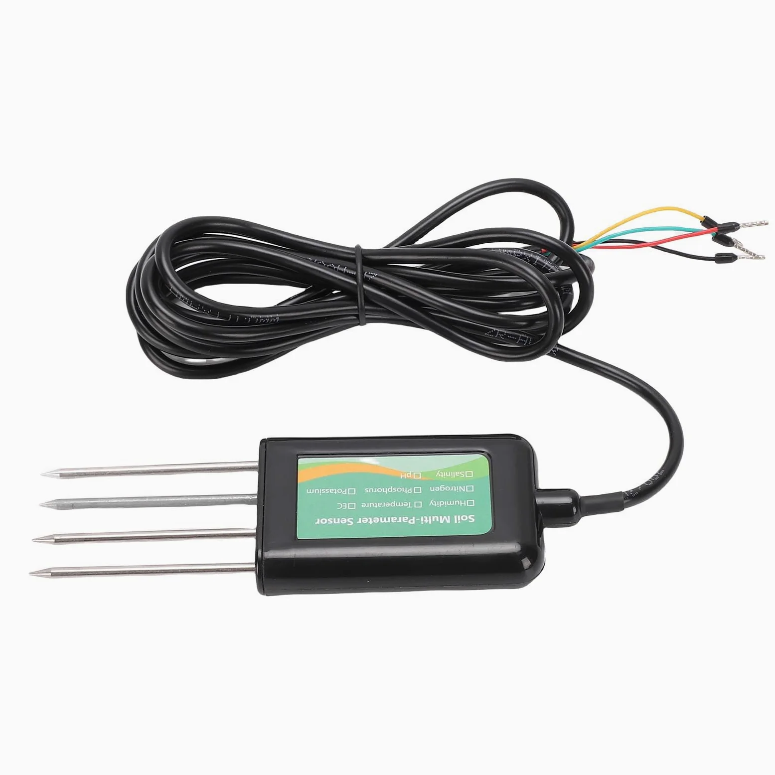 Testeur de PH de Sol NPK, Capteur de Sol IP68 8 en 1, RS485 Modbus RTU pour la Détection de la salinité EC de la Température d'humidité du Sol en Temps Réel