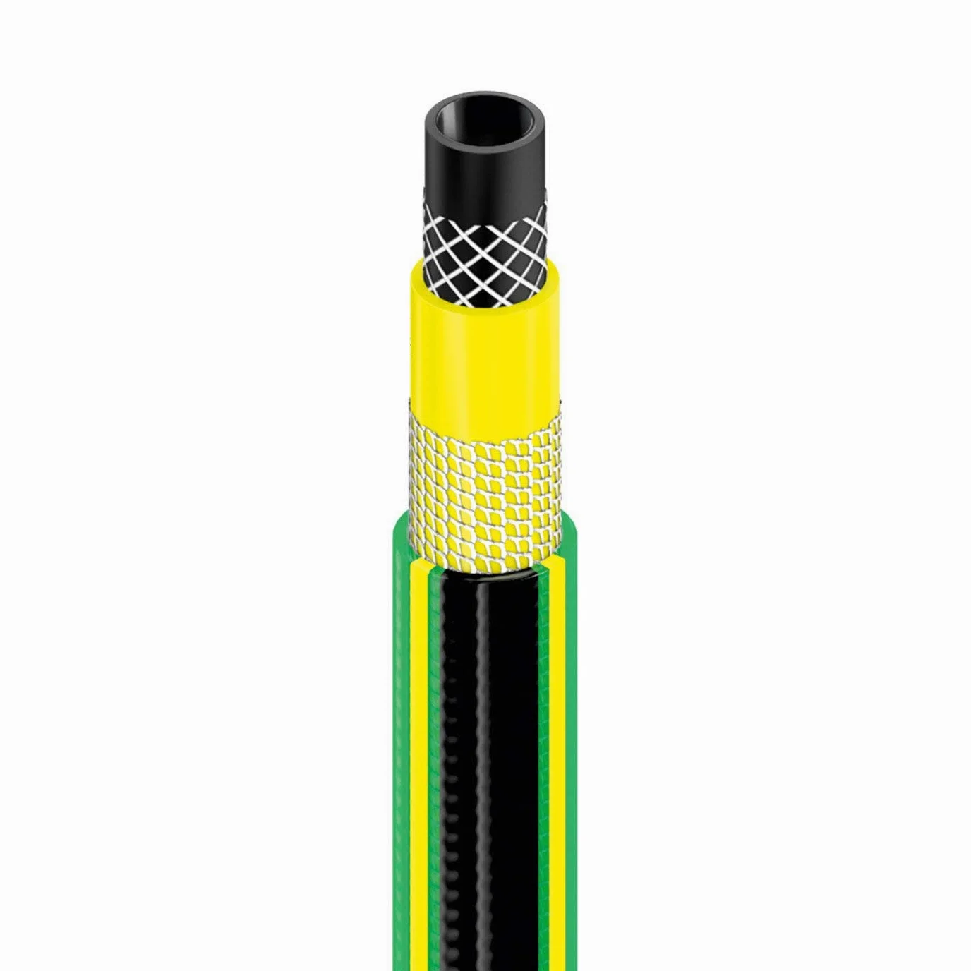 CELLFAST Tuyau Arrosage 5 Couches Flexible Fil De Qualité Supérieure Résistant Aux UV 3 4 Pouces 25 Mètres Green