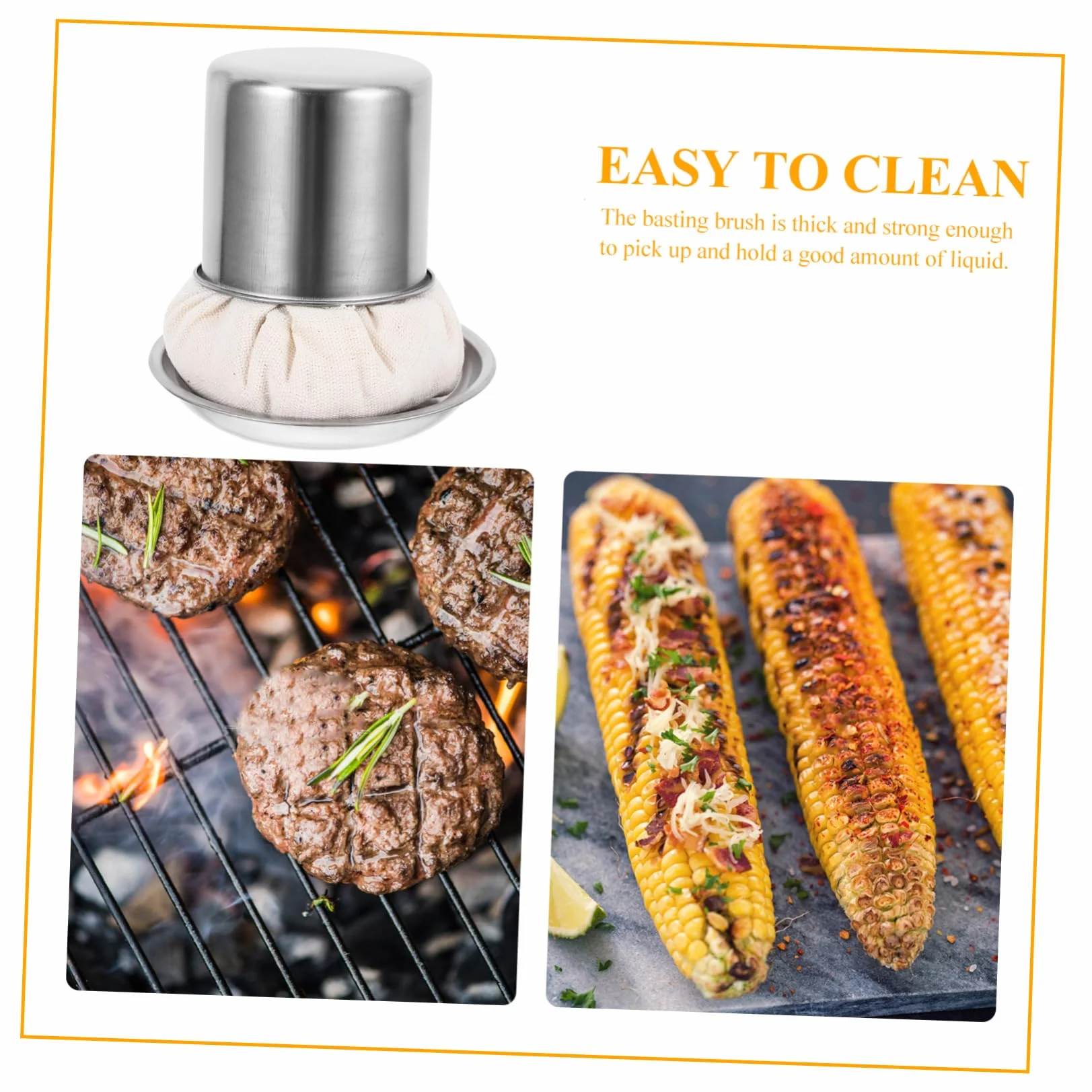ABOOFAN Tampon Graisseur Crepiere en Acier Inoxydable Essuie-Glace Multifonctionnel pour Cuisine Barbecue