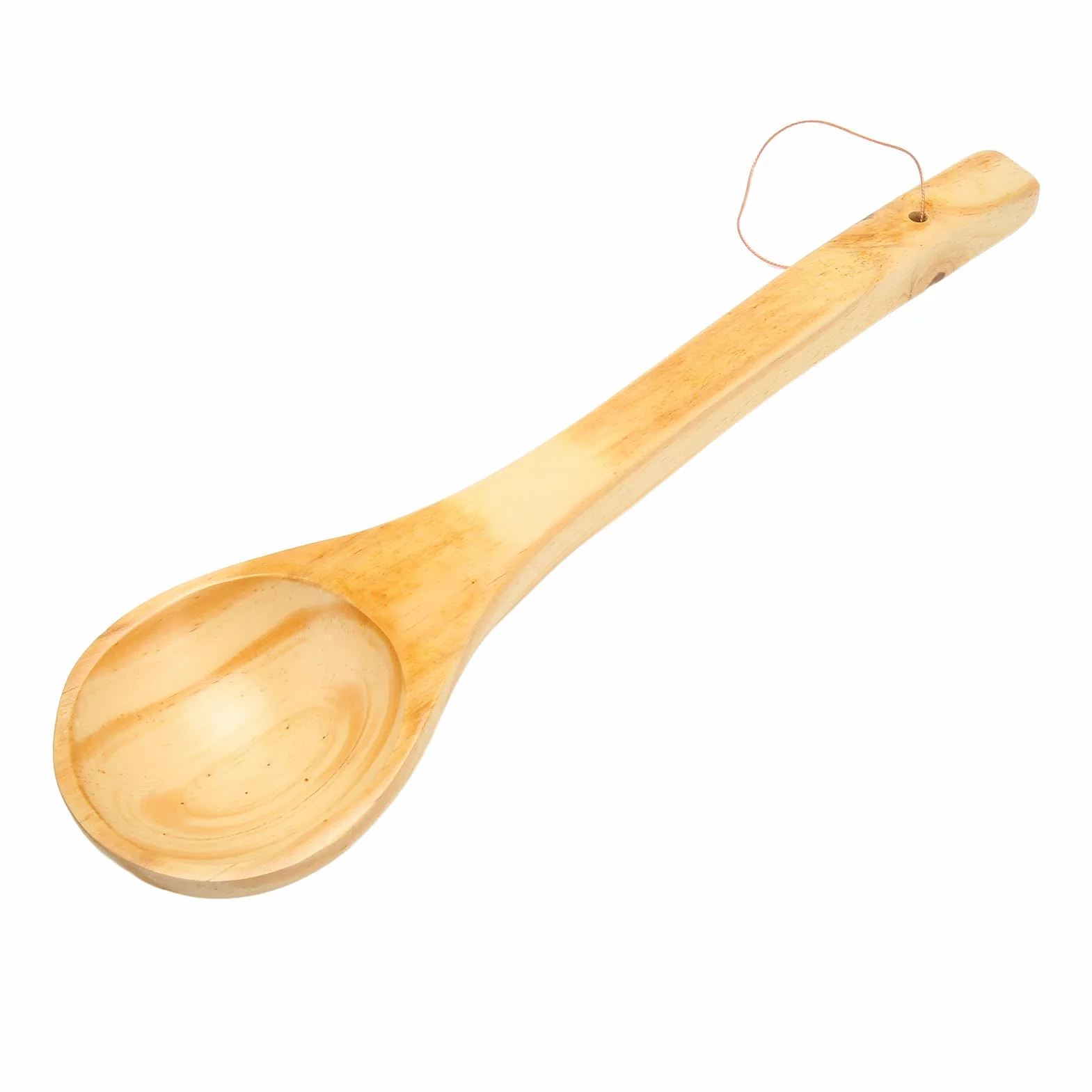 Louche de Sauna 39×10cm Bois Grande Capacité Long Manche pour Sauna Hammam