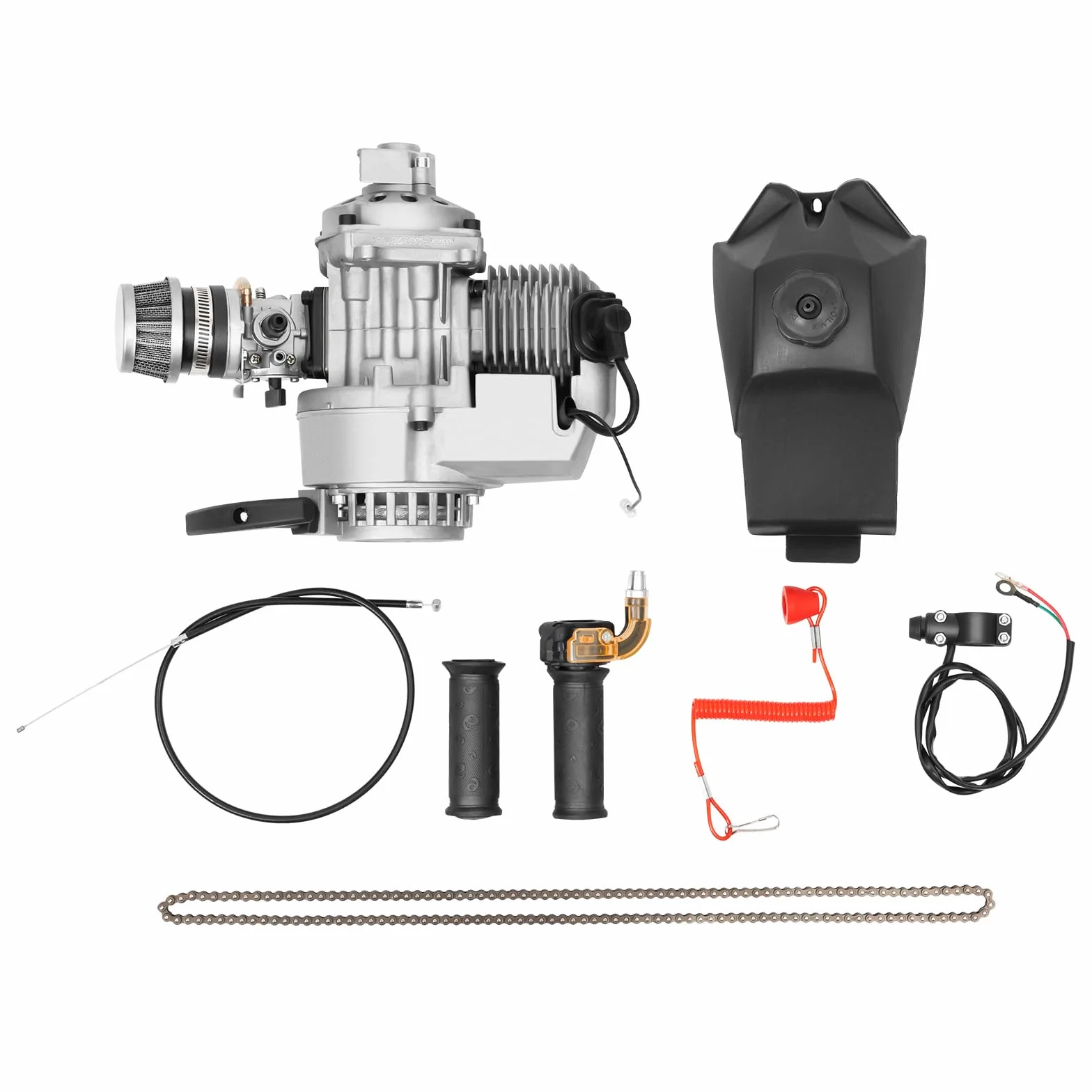 Kit démarrage mini moteur 2 temps 49 cc pour Pocket Quad Dirt Bike
