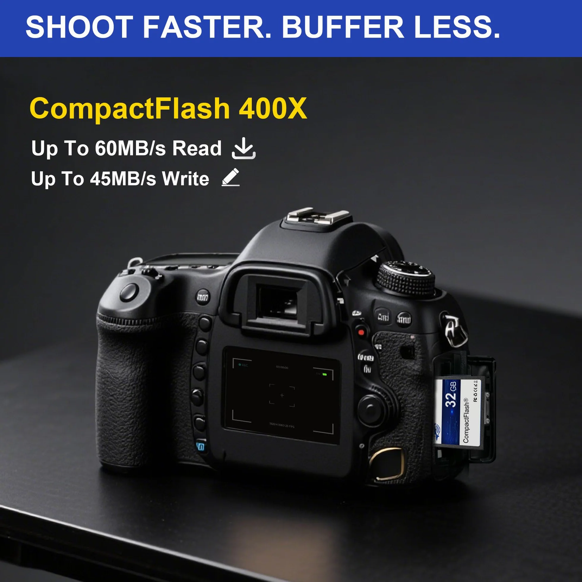 Dogfish Compact Flash 32Go 400X CF Card Professional Photography