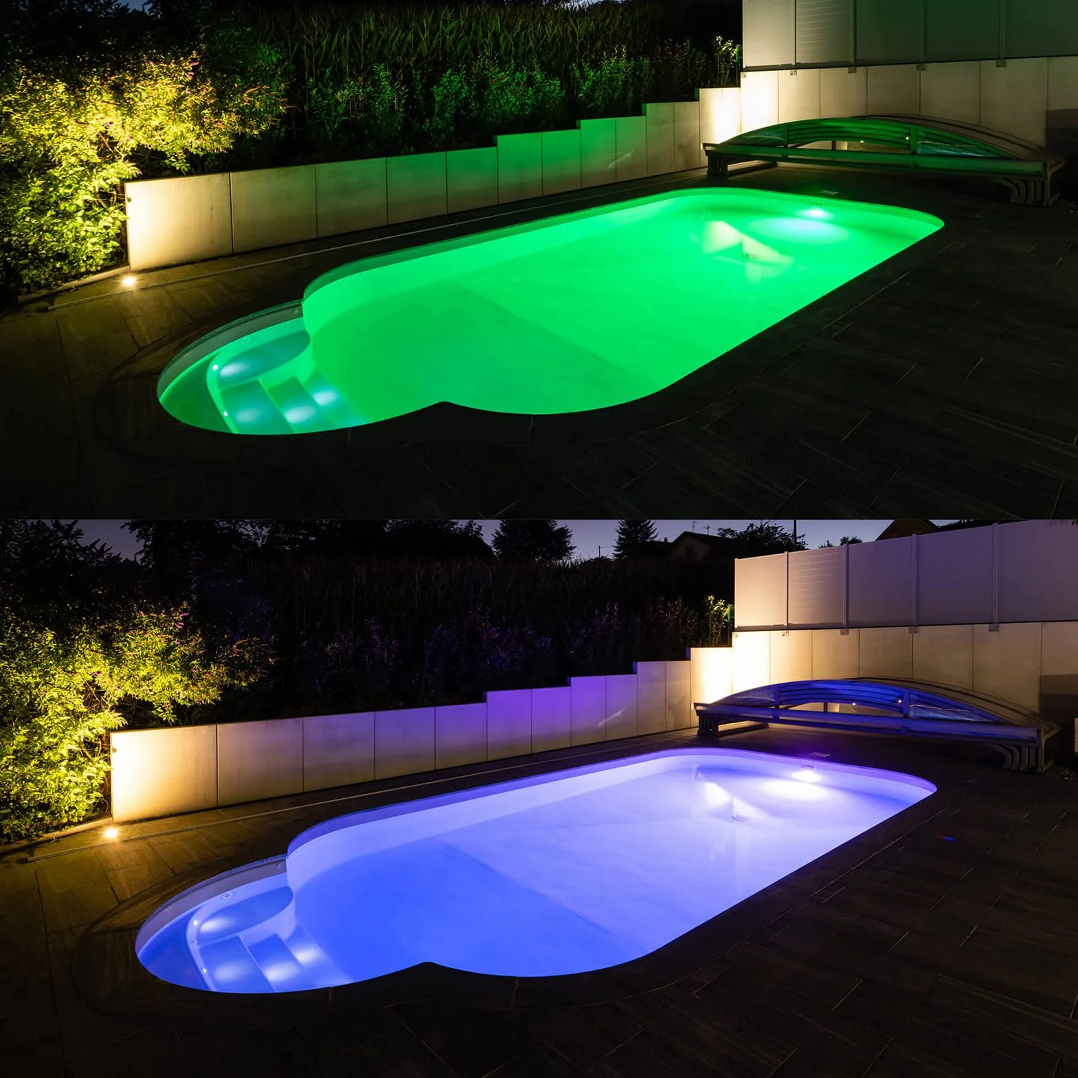 LyLmLe LED Piscine PAR56 30W Projecteur 316L Acier Inoxydable RGB Multicolore IP68 Etanche AC 12V Lot de 2