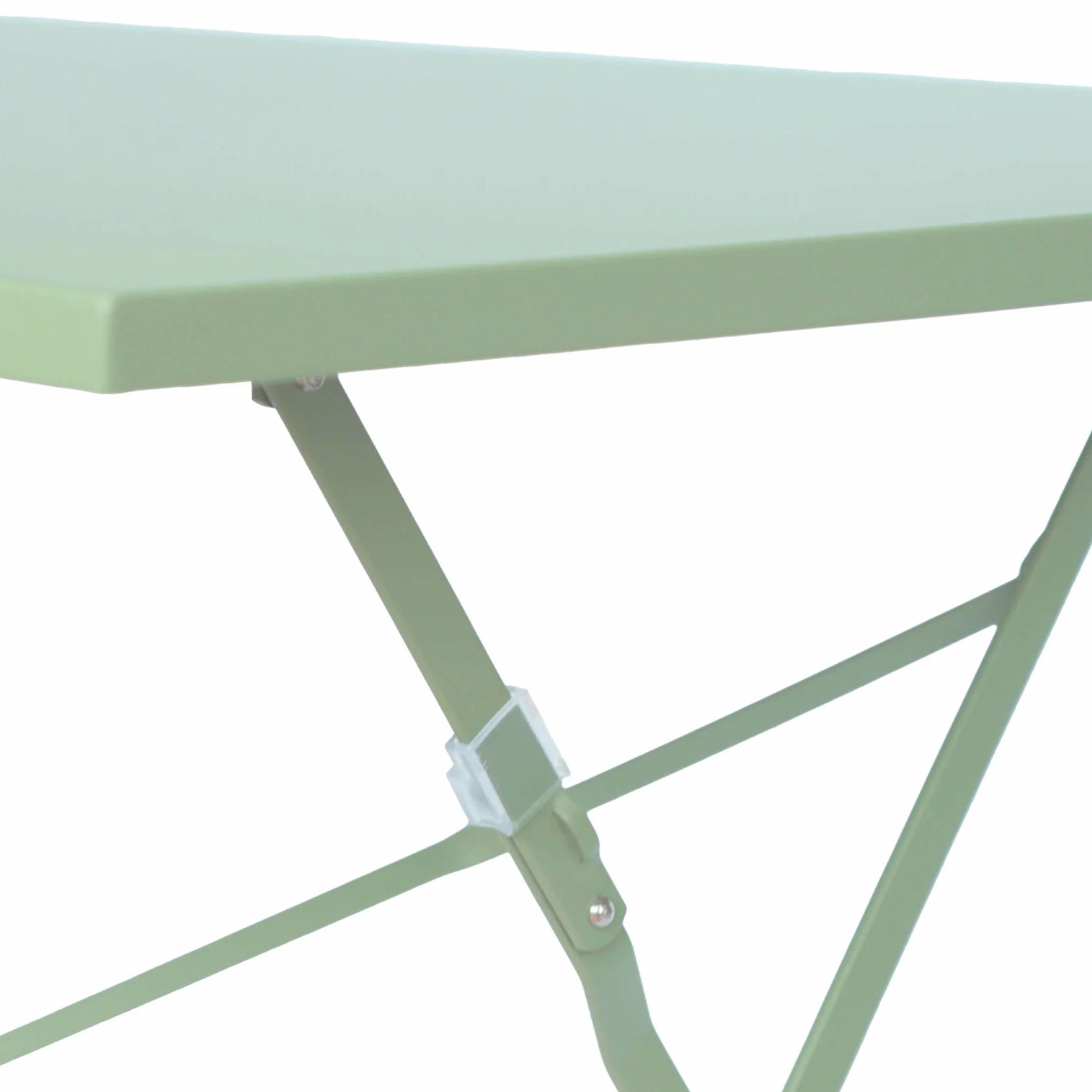 Table de Jardin Bistrot Pliante Métal 110x70cm + 4 Chaises Pliantes Acier Thermolaqué