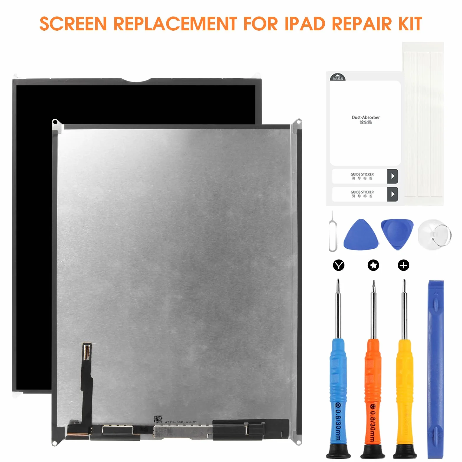ARSSLY Écran LCD iPad 9.7 5th 2017 6th 2018 Affichage Remplacement Verre avec Kit