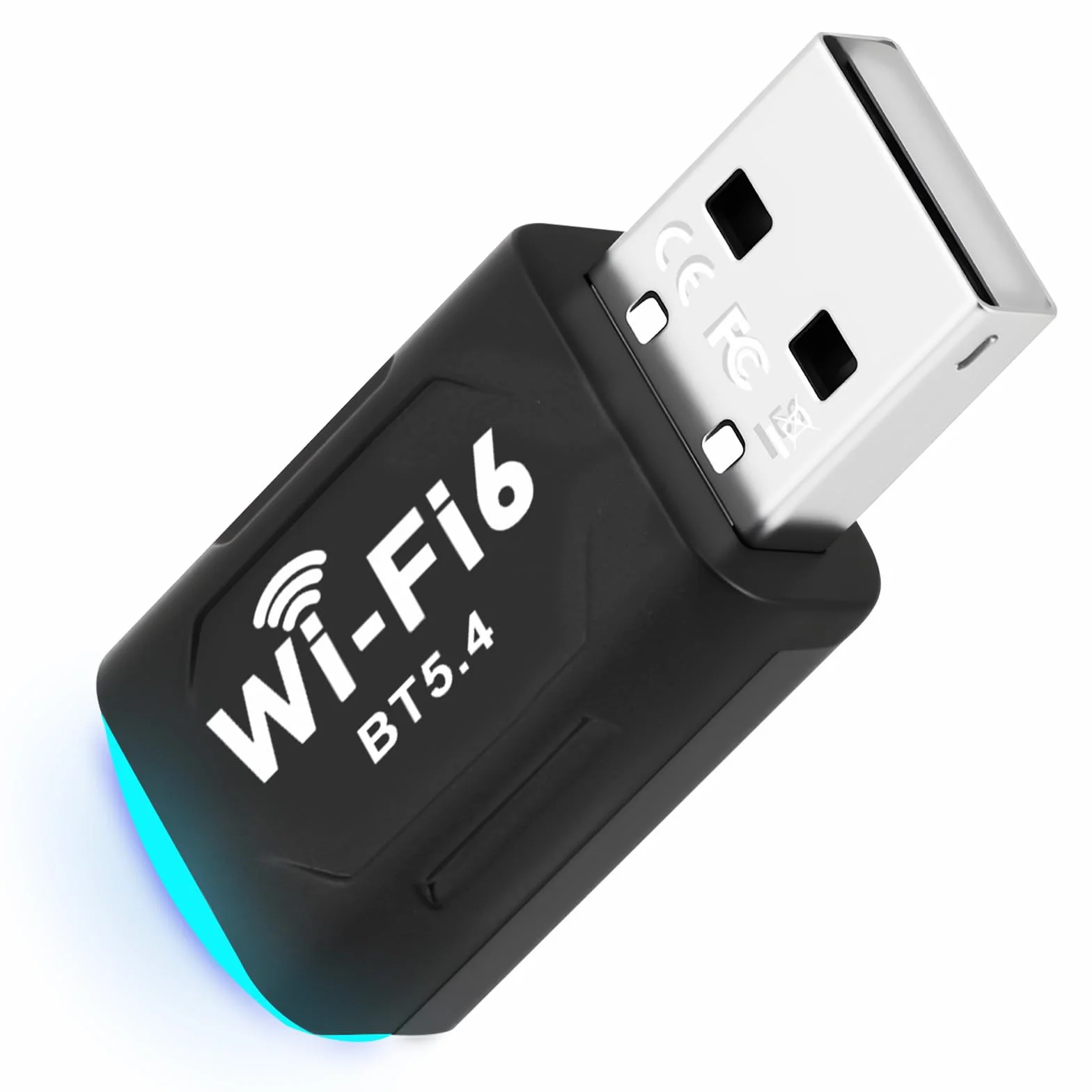 Clé WiFi 6 USB Double Bande 5GHz/2.4GHz Adaptateur WiFi Dongle 2 en 1 Bluetooth 5.4 pour PC Windows 10/11