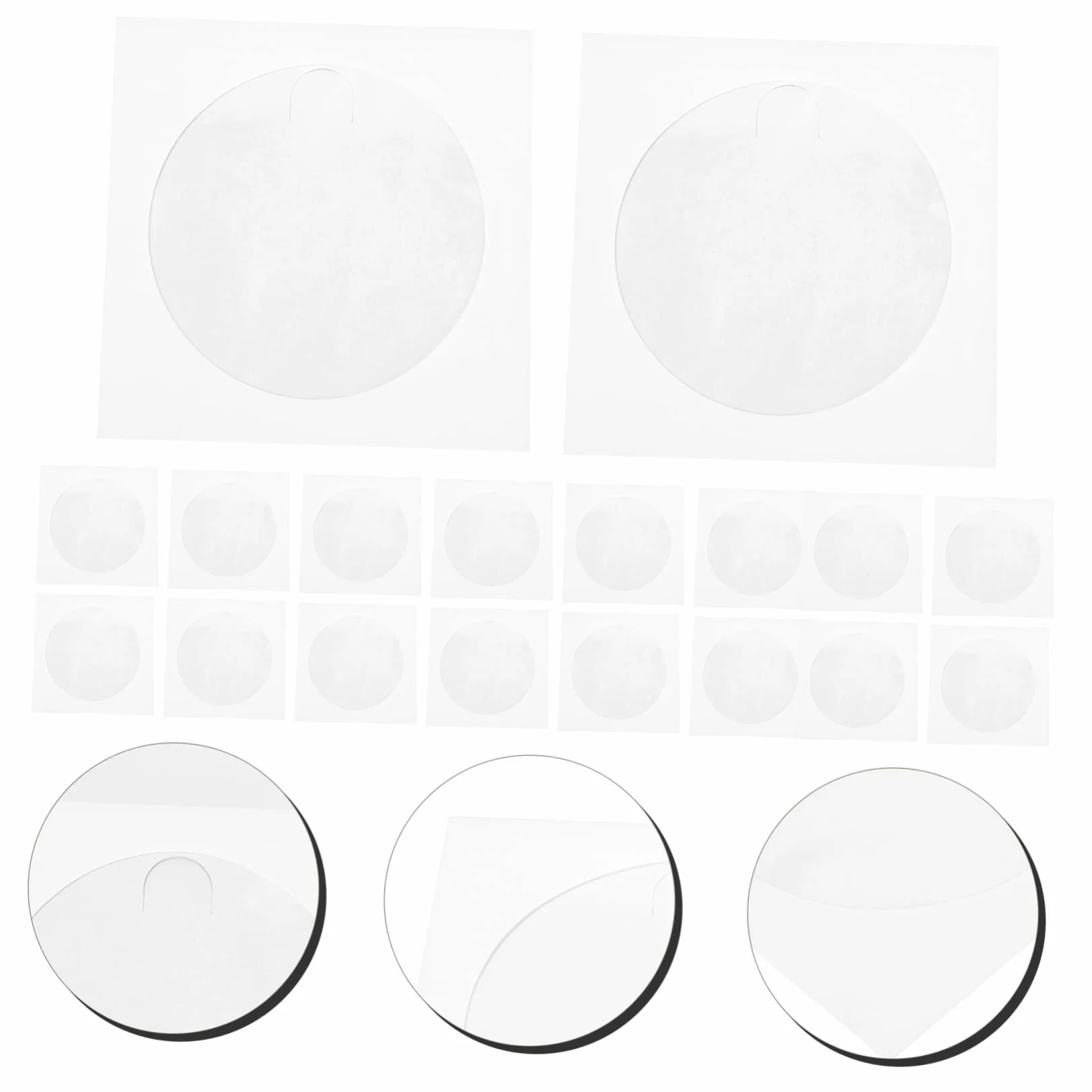 SHINEOFI 100 pièces Enveloppes Papier Résistant pour CD DVD Rangement Protection Rayures Humidité Maison Bureau