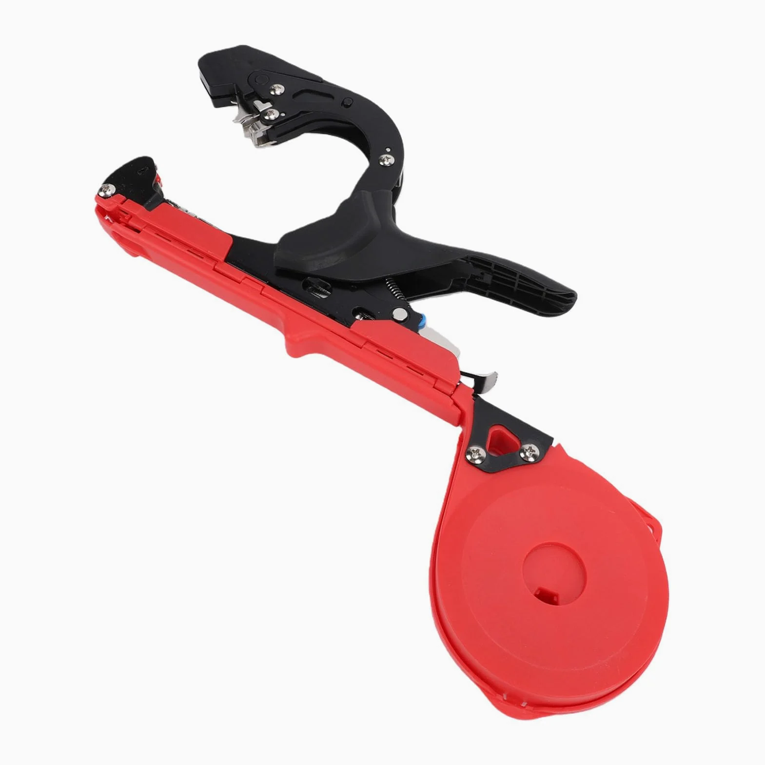 Outil de Ligature pour Tomates et Plantes Ruban de Jardin en Acier Renforc Poign e Ergonomique et D vidage Fluide Gain de Temps et d Effort 10 Rouleaux et Rouge