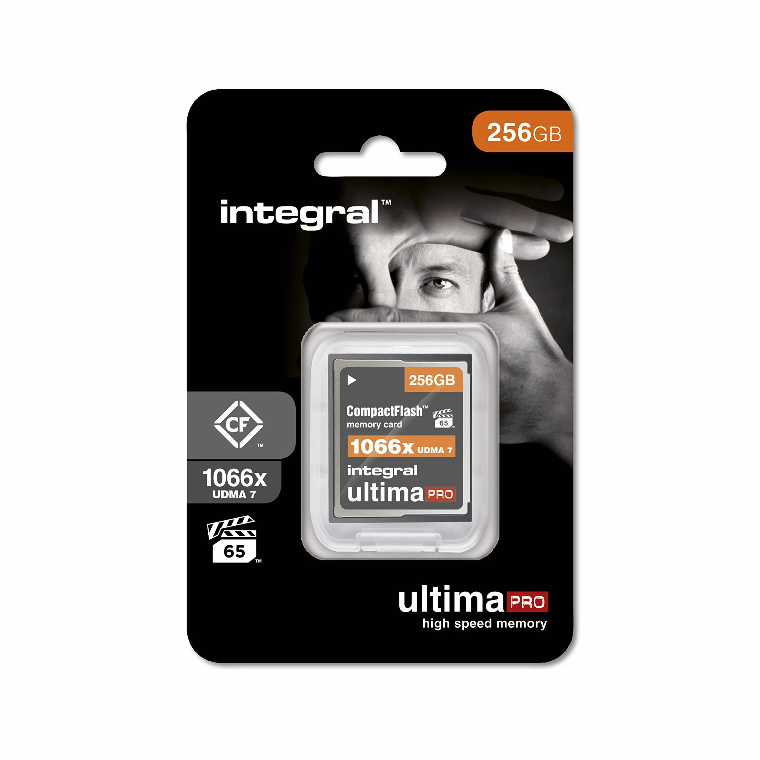 Integral CompactFlash 256 Go Carte Mémoire Ultimapro 160MB/s (1066x) Vpg-65 Udma-7