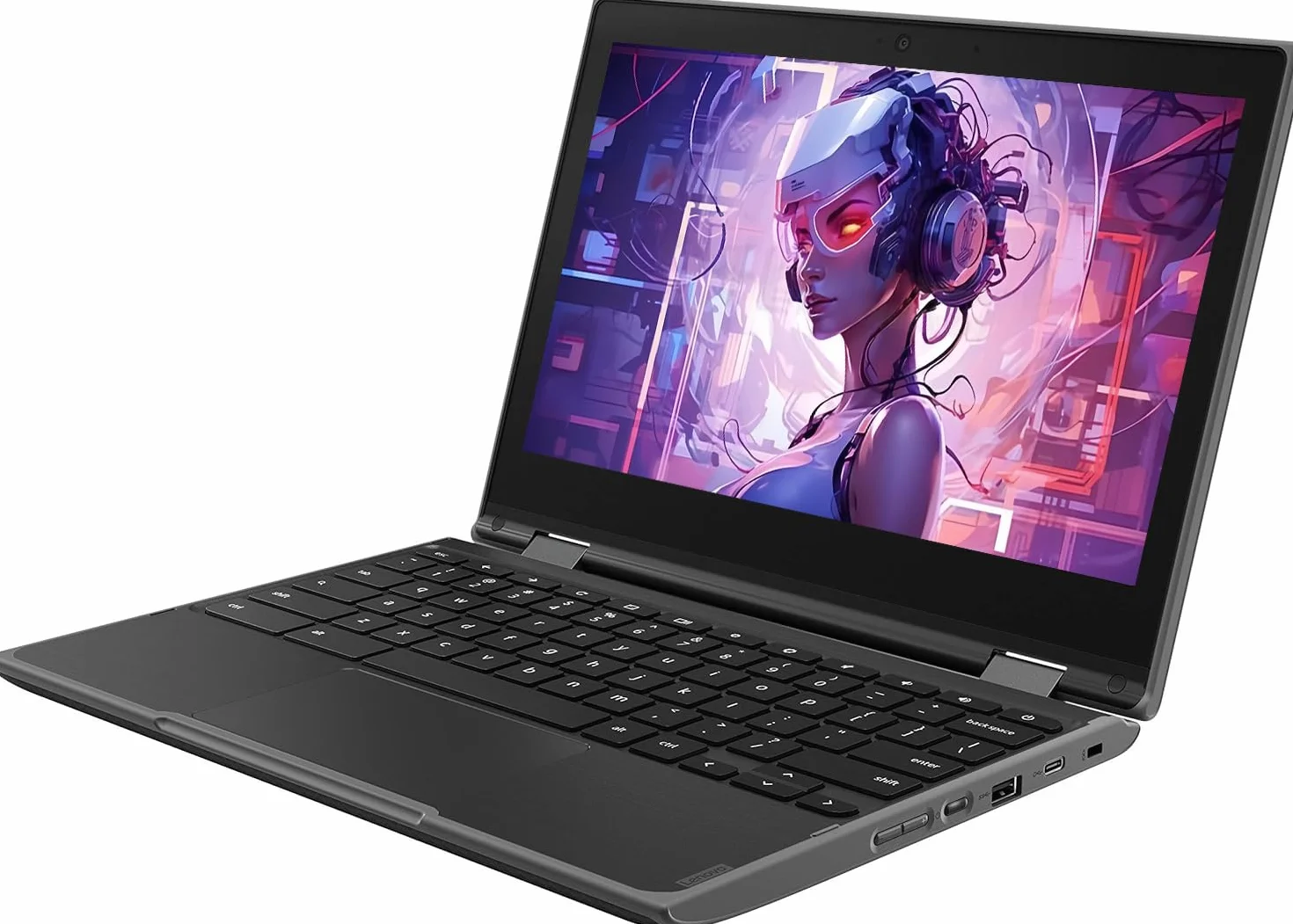Lenovo Chromebook 300e 11,6 pouces Écran tactile 2 en 1 Intel Celeron N4020 1,1 GHz RAM 4 Go SSD 32 Go Chrome OS Reconditionné