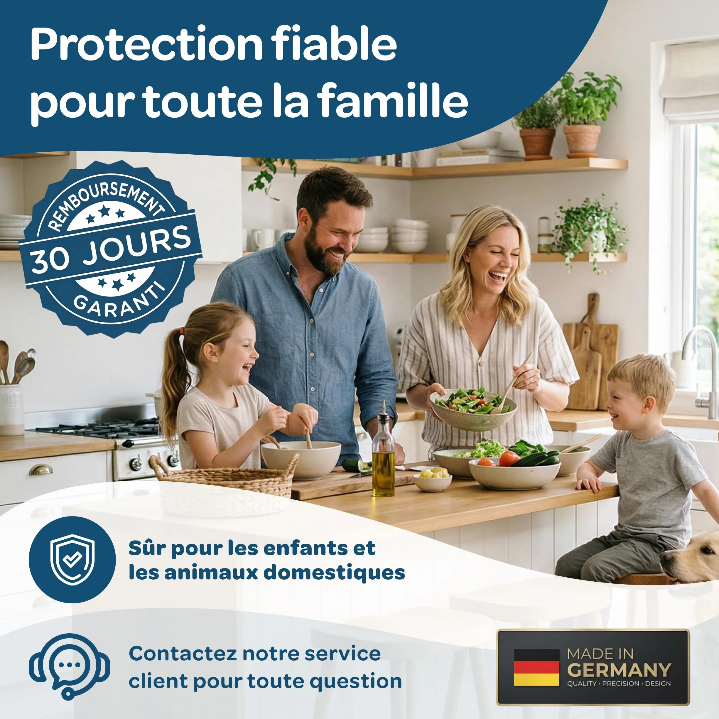Anti-Mites Alimentaires 12 Feuilles Sans Biocides Adhésif pour Papillons de Garde-Manger Made in Germany