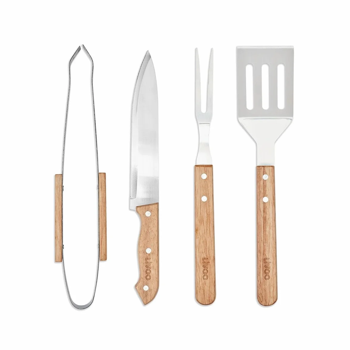 Livoo GS164 Set de 4 accessoires barbecue acier inoxydable