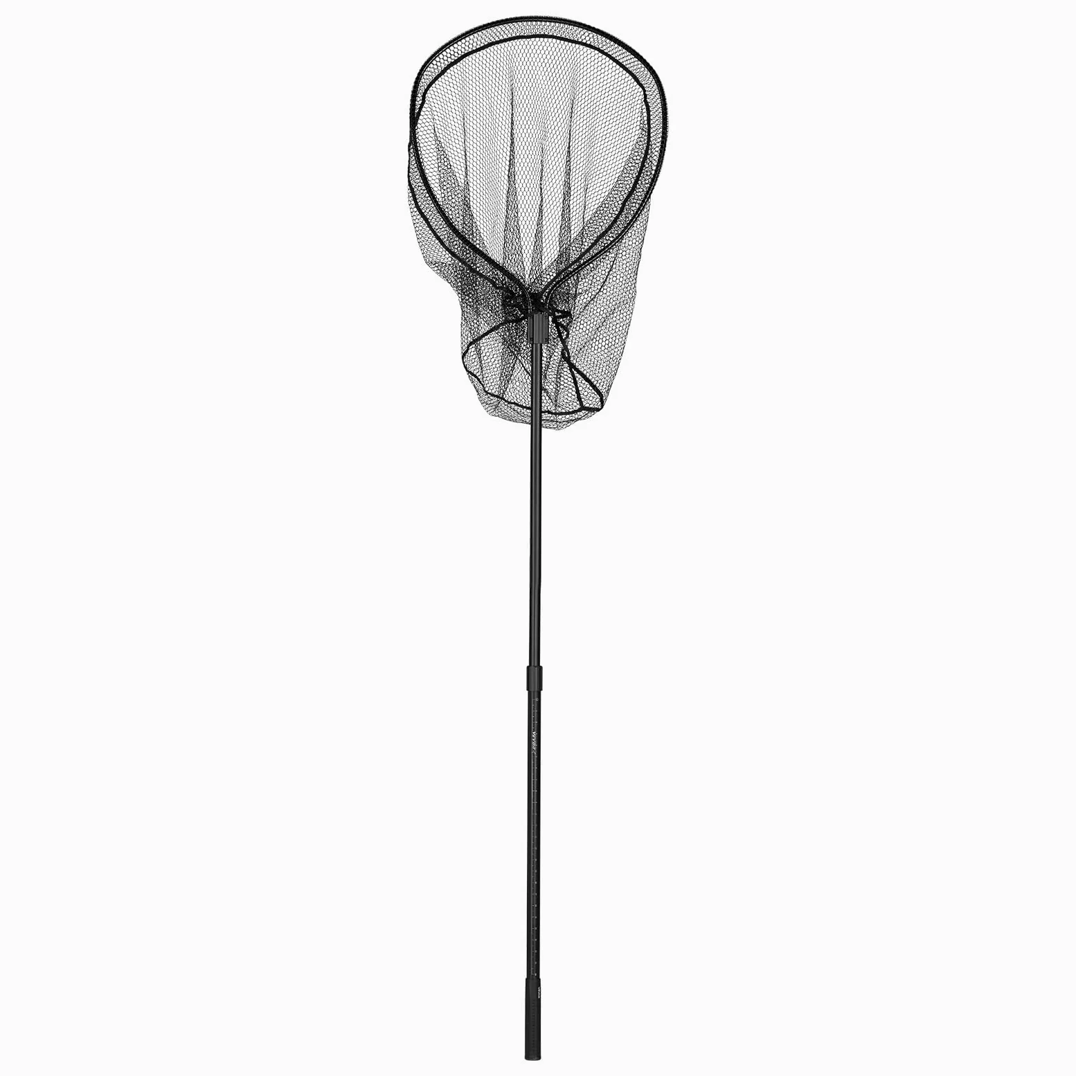 VEVOR Épuisette de Pêche, Filet de Pêche avec Manche Télescopique, pour Poisson Étang Bassin Kayak Bateau, Salabre Léger et Portable, Tige en Aluminium 6063 et Filet en Nylon Recouvert de PVC
