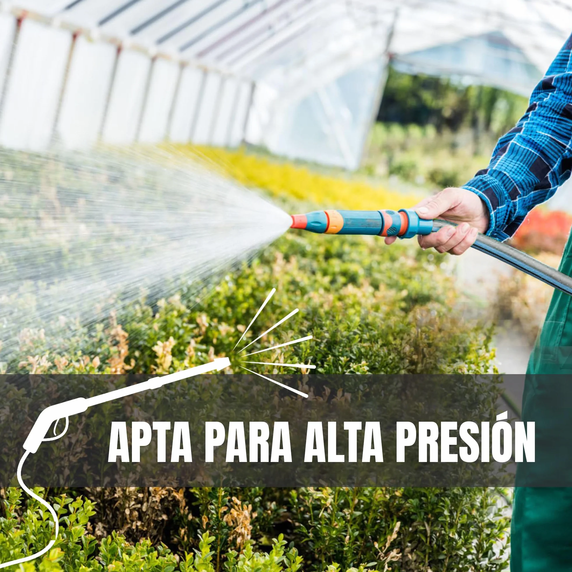 ESTO Tuyau d'irrigation 25 PN 100 mètres ⌀ 25mm, Tuyau d'eau jardin polyéthylène haute densité, Irrigation haute pression