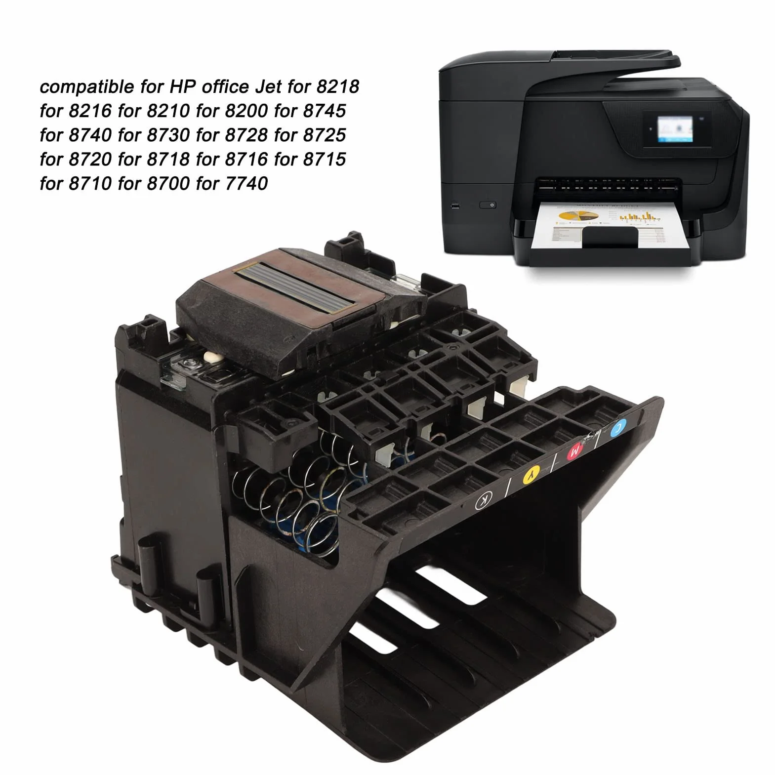 Tête d'impression HP 8200 pour Officejet Pro 8725 8730 8740, Remplacement ABS