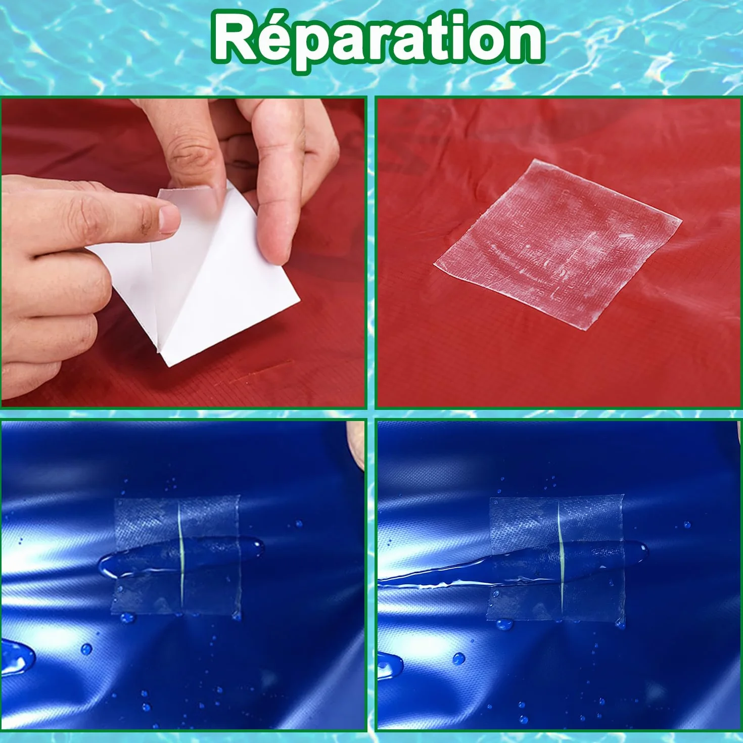 TPU Clear Tape Pool Patch Repair Kit 2m