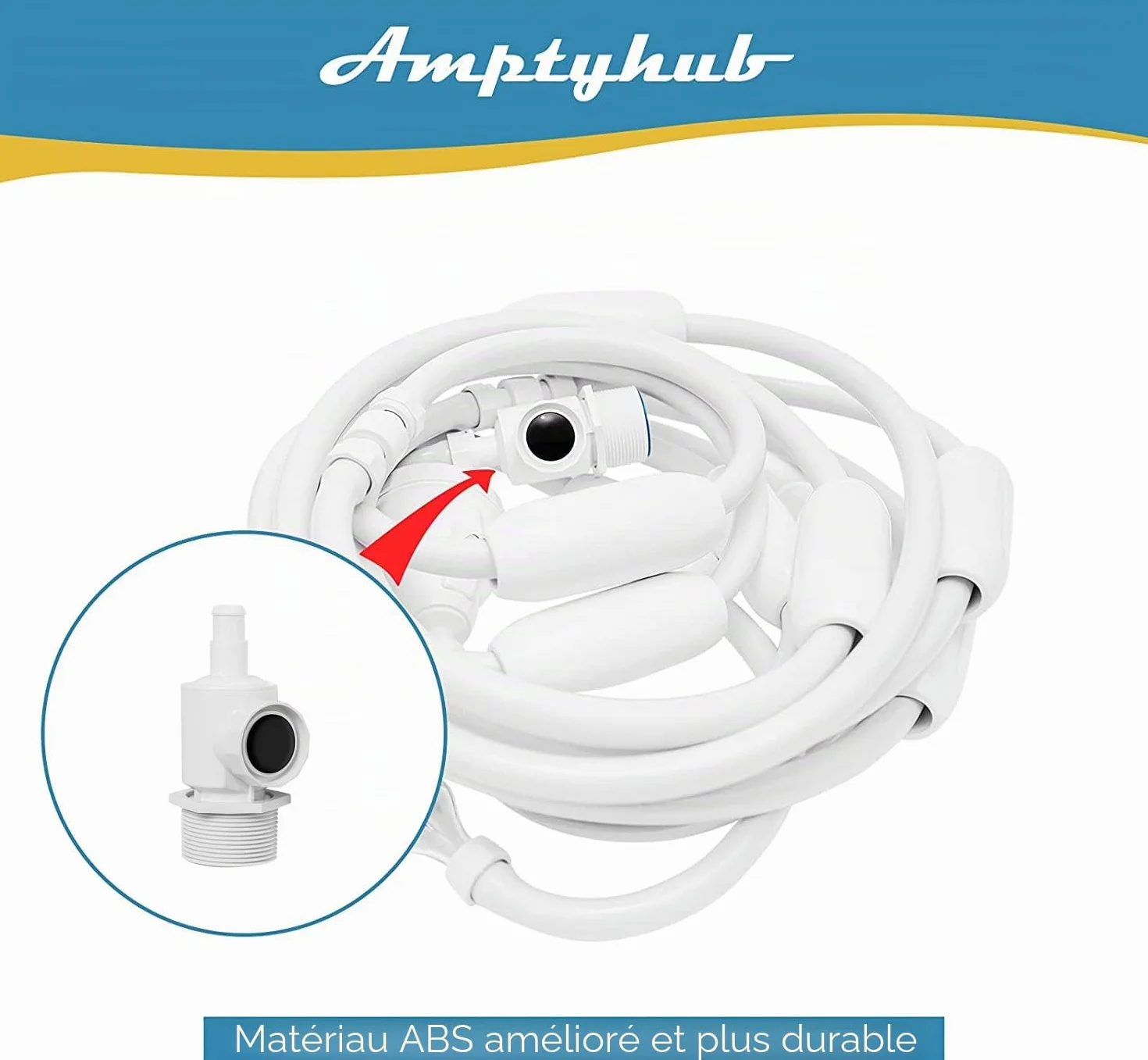 Connecteur UWF Compatible Polaris Zodiac 380 280 180 Raccord Mural Universel Pièce de Rechange Nettoyeur Piscine