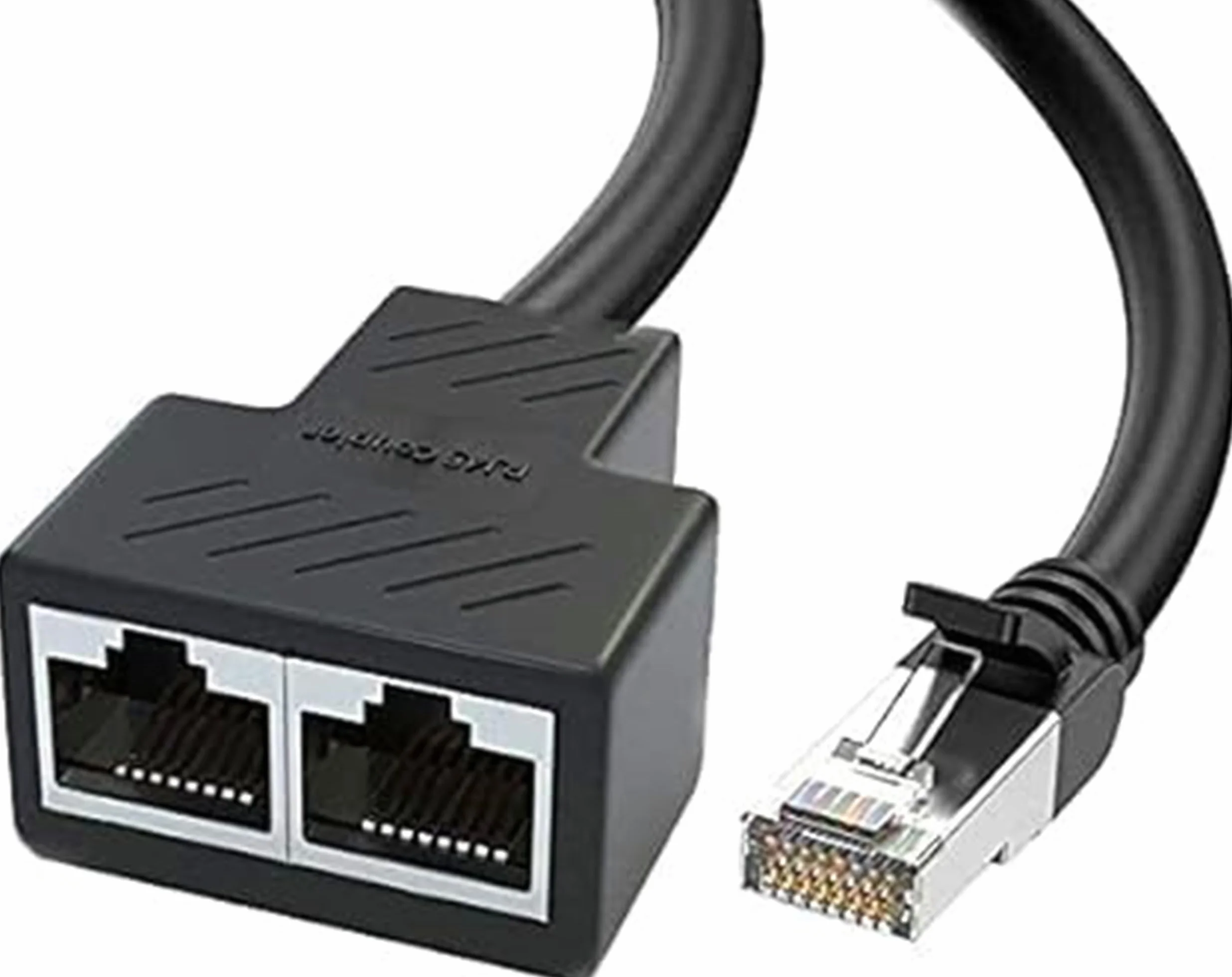 Adaptateur Ethernet RJ45 1 à 2 Ports Distributeur LAN Cat5 Cat5e Cat6 Cat7