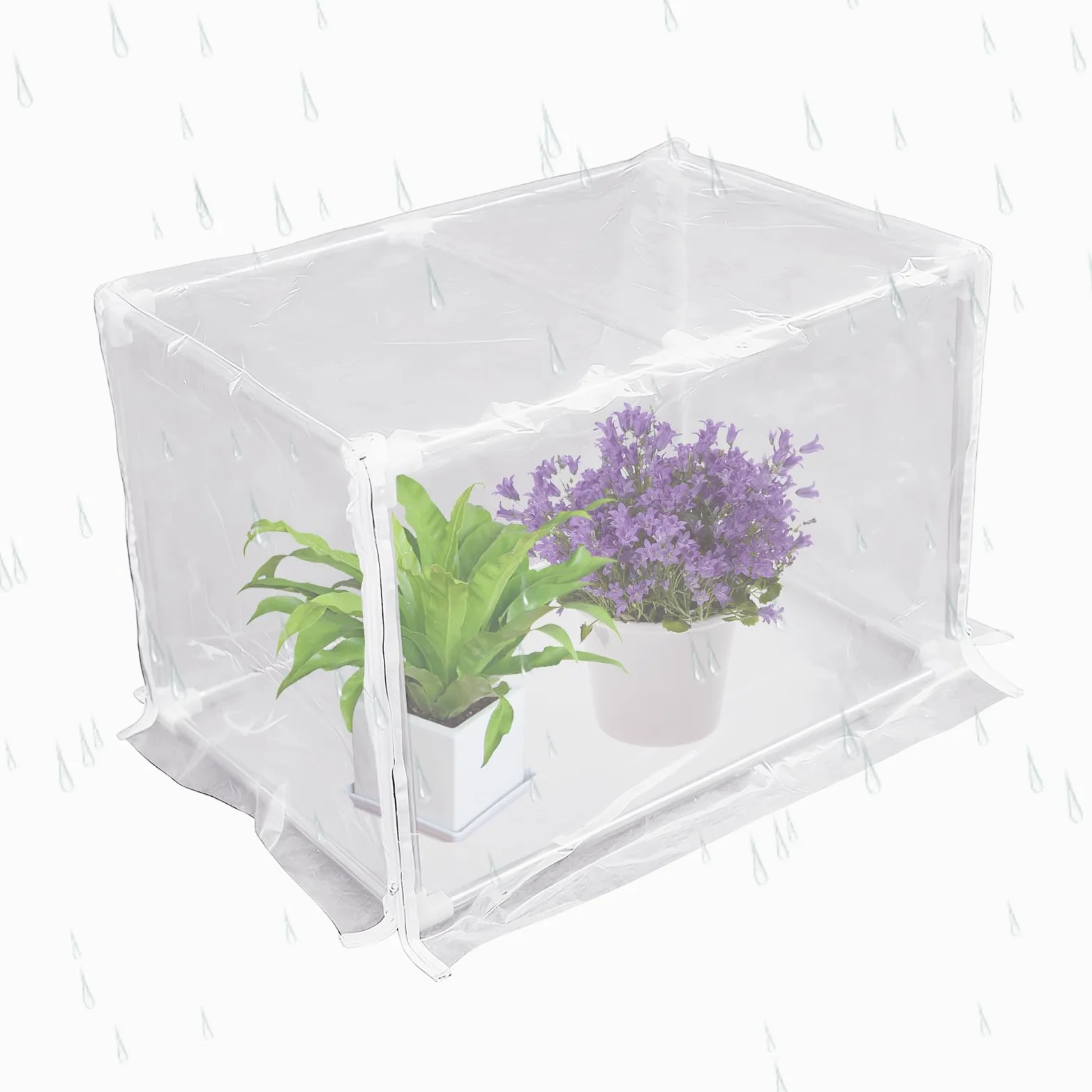 Serre d'Interieur Housse de Protection pour 60x30x30 cm | Serre De Patio pour Table, Jardin, Terrasse, Fenêtre, Hiver et Intérieur