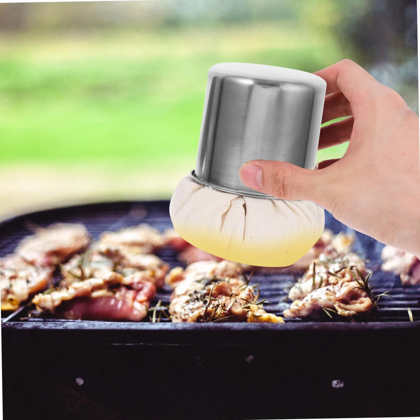 ABOOFAN Tampon Graisseur Crepiere en Acier Inoxydable Essuie-Glace Multifonctionnel pour Cuisine Barbecue