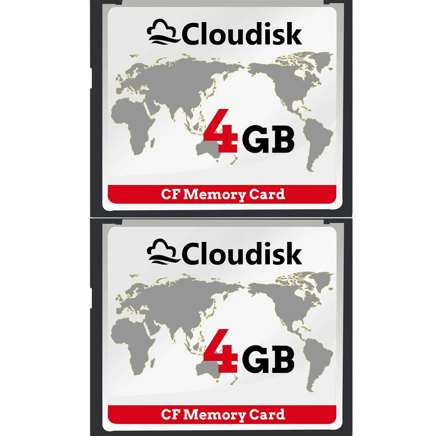 CompactFlash CF 2.0 4GB 2 Cartes pour Appareil Photo Reflex Numérique