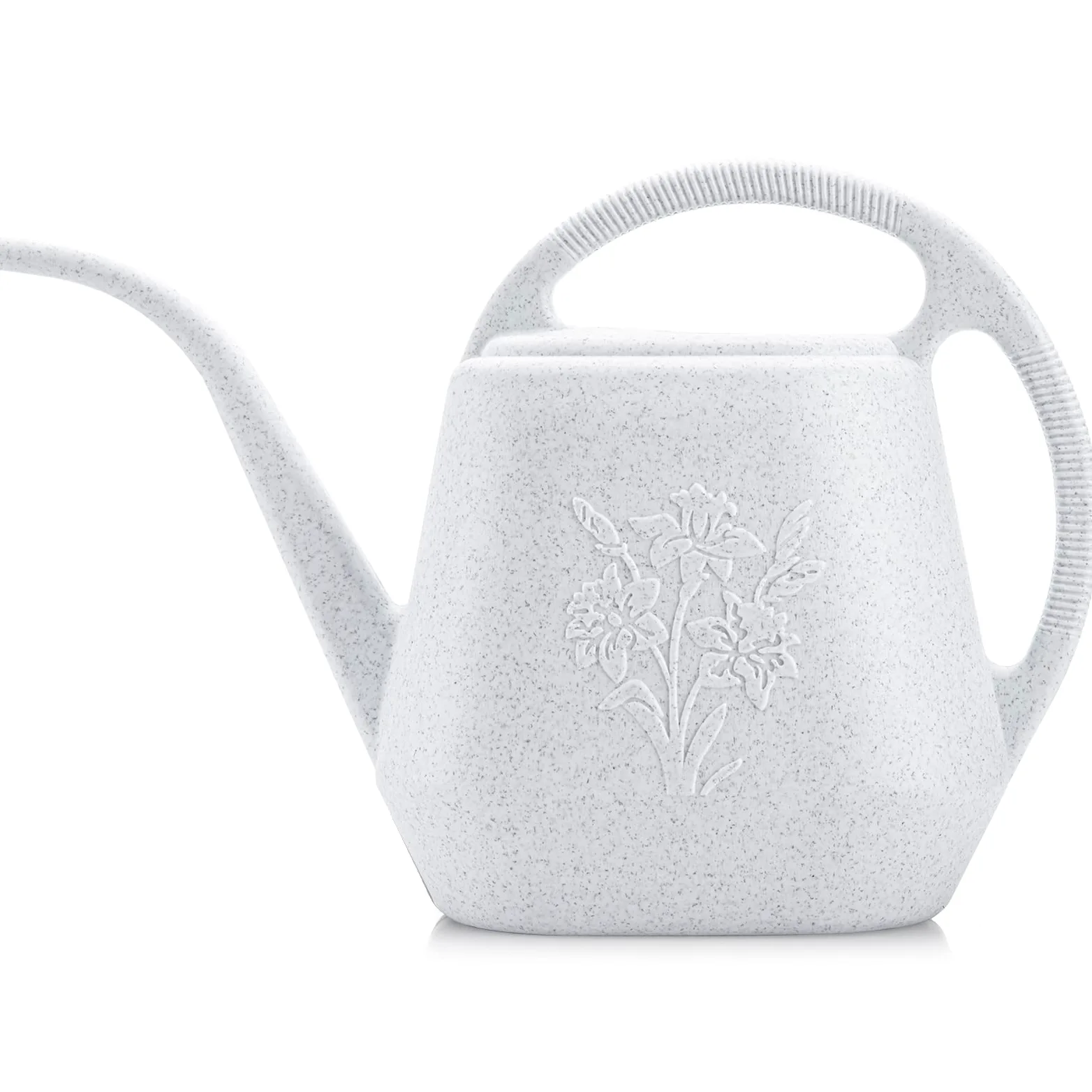Fasmov Arrosoir en plastique de 3,8 l avec poignée confortable, arrosoir de jardin à long bec pour arroser les plantes d'intérieur et d'extérieur