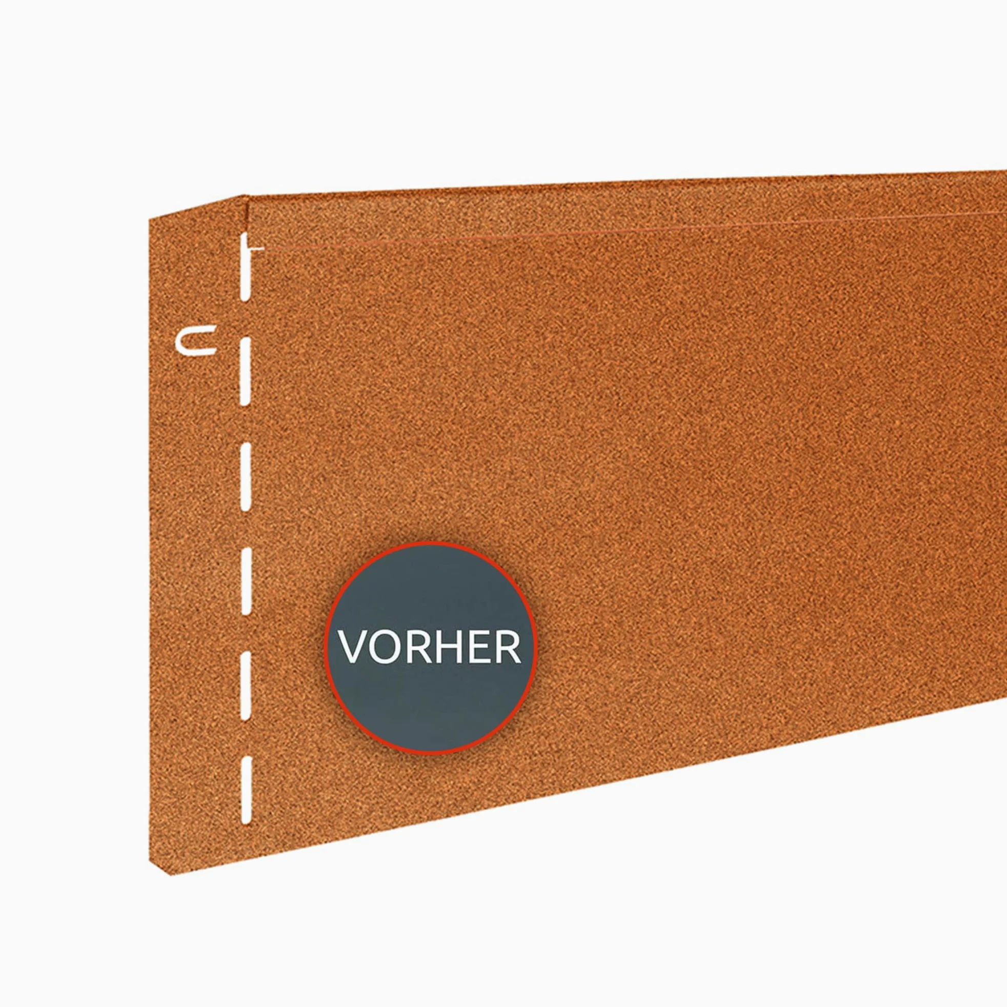 bellissa 20 pièce Bordure de Jardin & pelouse CORTEN en métal - 91012 - Acier corten Brillant - 118 x 20 cm, Longueur d'utilisation 23 m - avec Technique d'assemblage brevetée