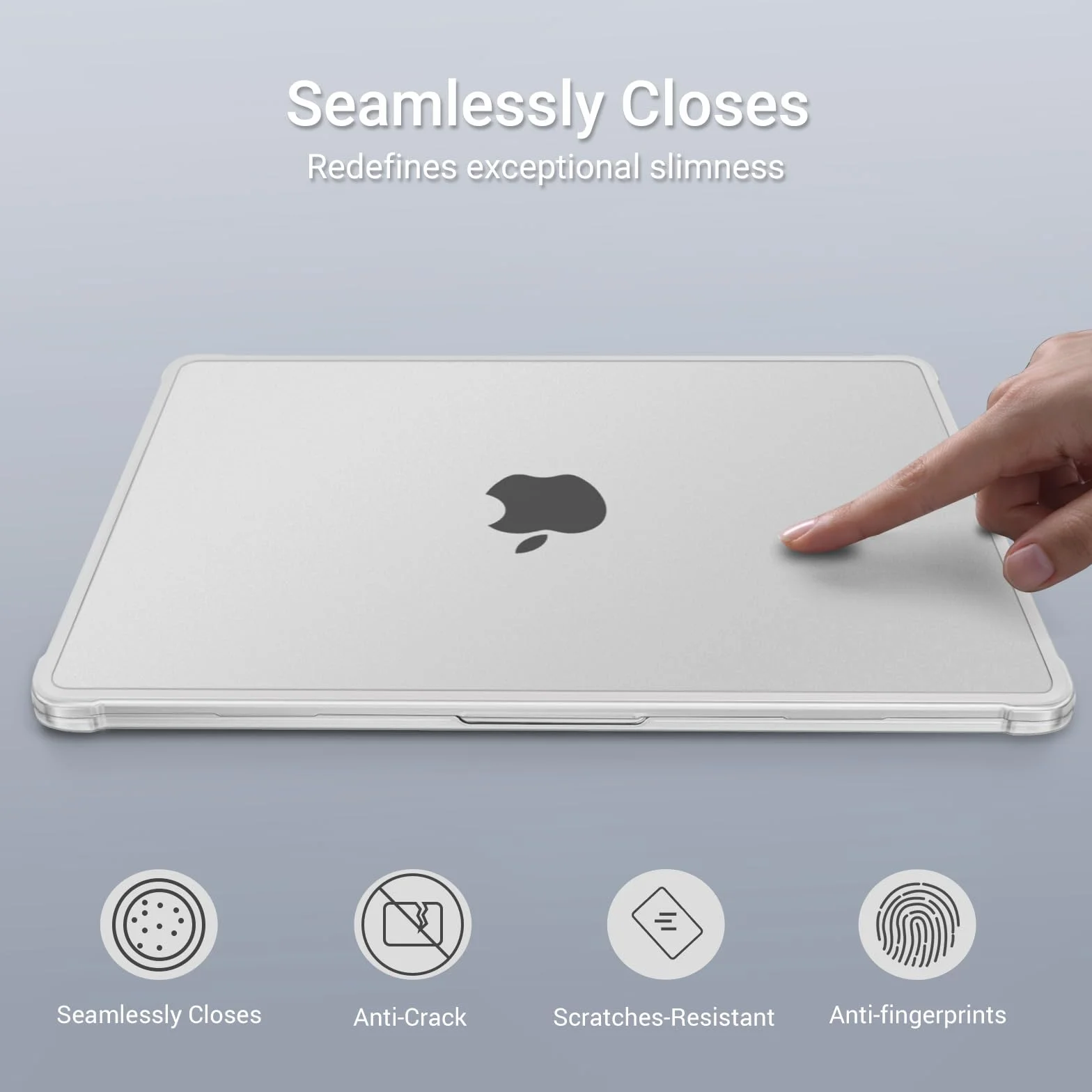 MOSISO Coque Compatible MacBook Air 13 Pouces M5 A3449 M4 A3240 M3 A3113 M2 A2681 2026-2022 Rigide Protection Angles Anti-Fissures TPU Souple Givré