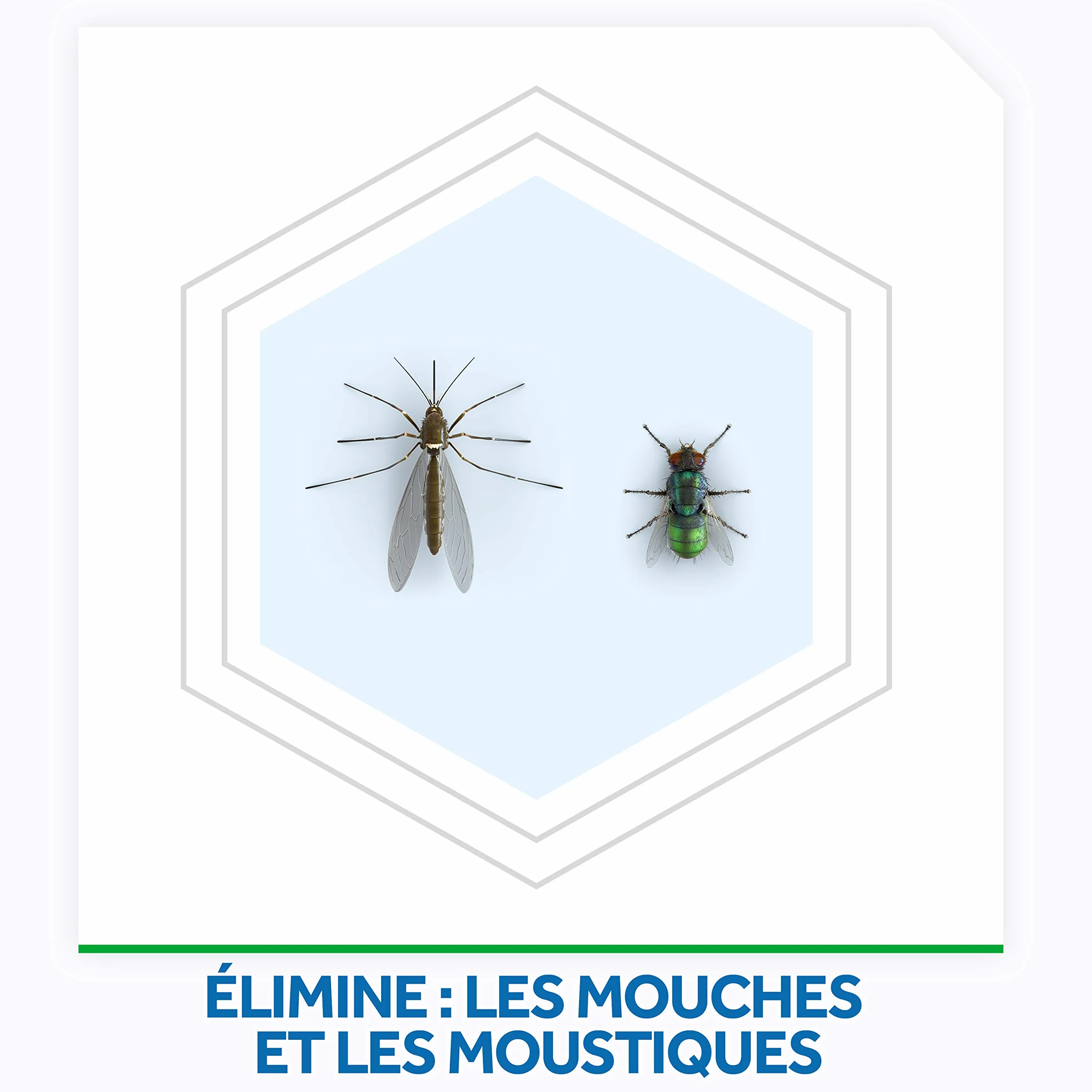 Raid Max Aérosol Mouches et Moustiques 2 en 1 Action Rapide Longue Durée Parfum Eucalyptus 24h