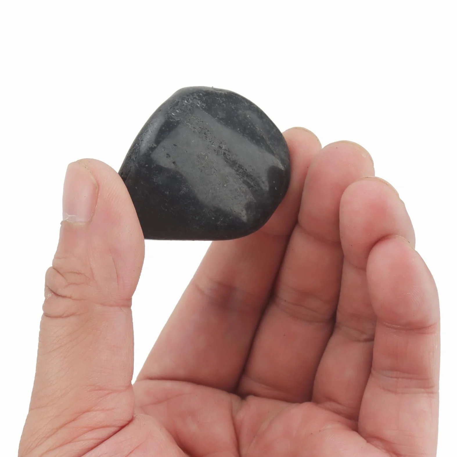4,5 kg de pierres décoratives noires, 20-40 mm, galets polis naturels, pierres de jardin pour aménagement paysager, aquarium, pot de fleurs, décoration d'intérieur