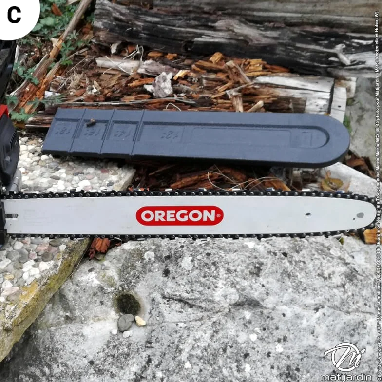 Matijardin - Guide tronçonneuse Oregon 180SDEA095 Single Rivet 45 cm