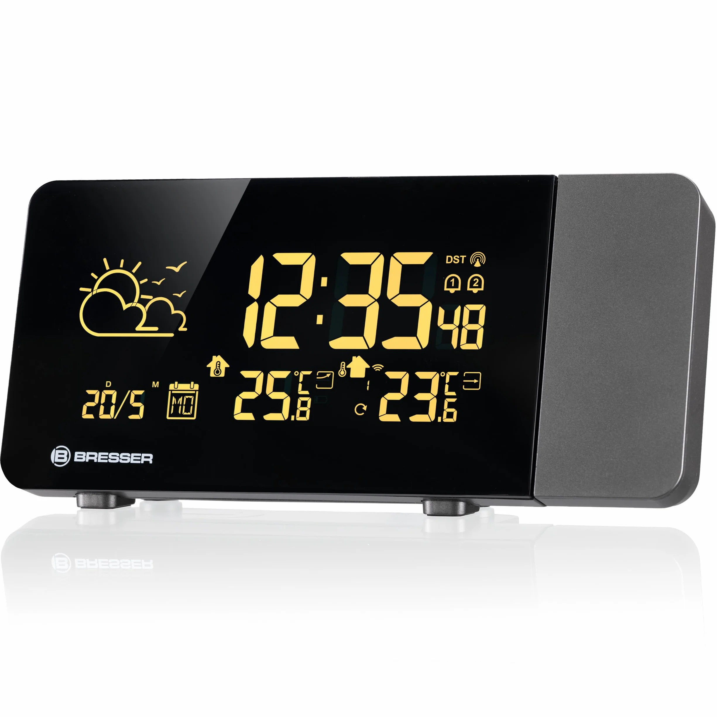 Bresser Station météo sans fil avec projection, 256 couleurs | Bresser Station météo sans fil avec projection, 256 couleurs