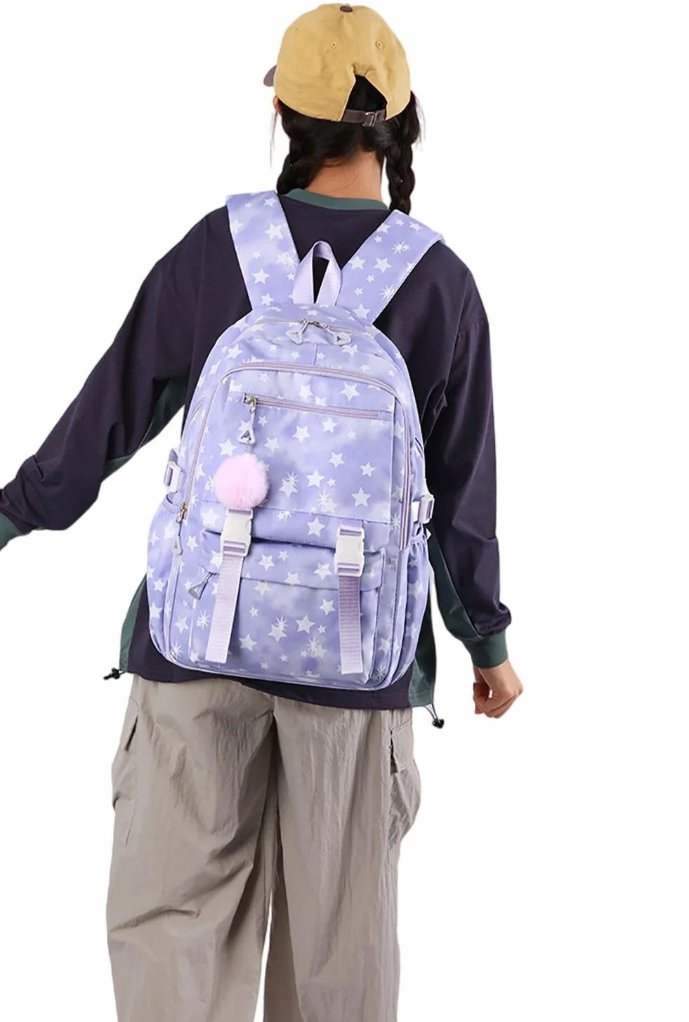K-POP Sac à Dos pour Filles 15,6 Pouces Ordinateur Portable Décontracté