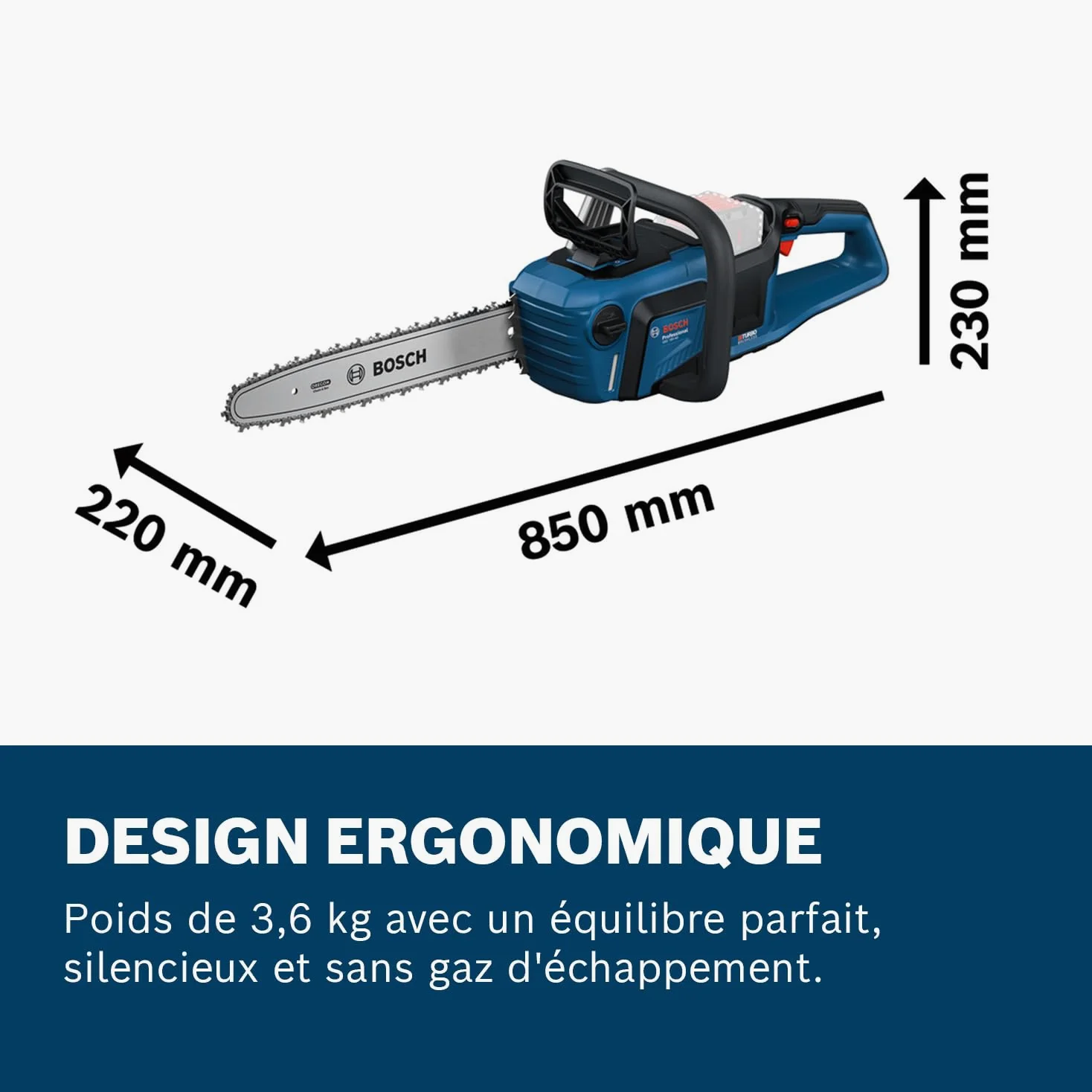 Bosch Pro 18V System Tronçonneuse à chaîne GKE 18V-40 | guide-chaîne de 40 cm, moteur sans charbon, avec clé, couvre-chaîne, batterie et chargeur