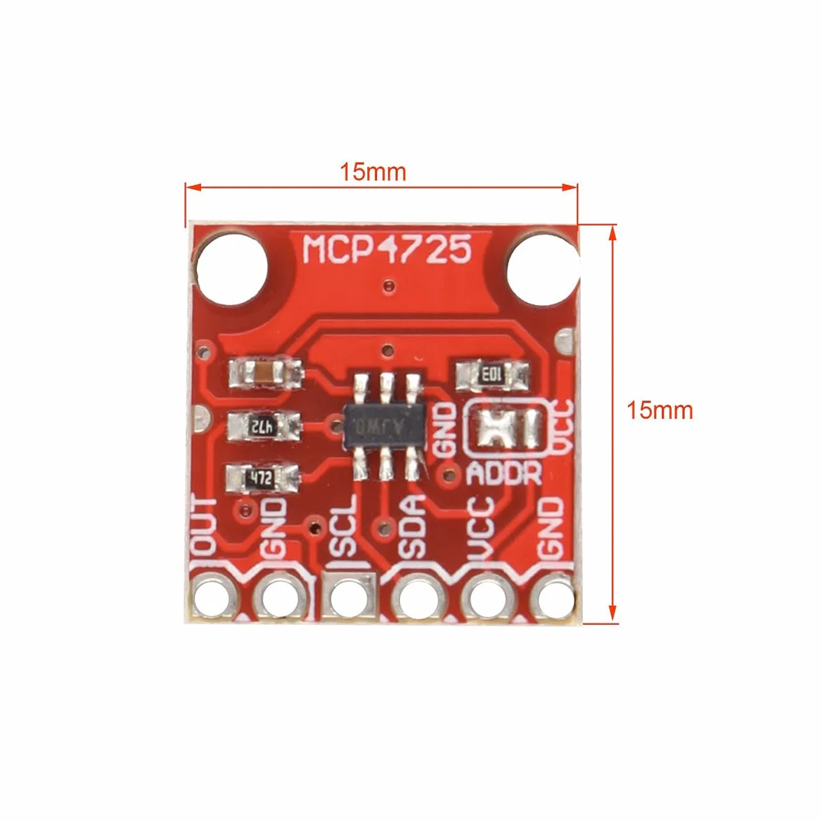Namvo MCP4725 Carte de développement DAC I2C 12 Bits pour génération de tonalité