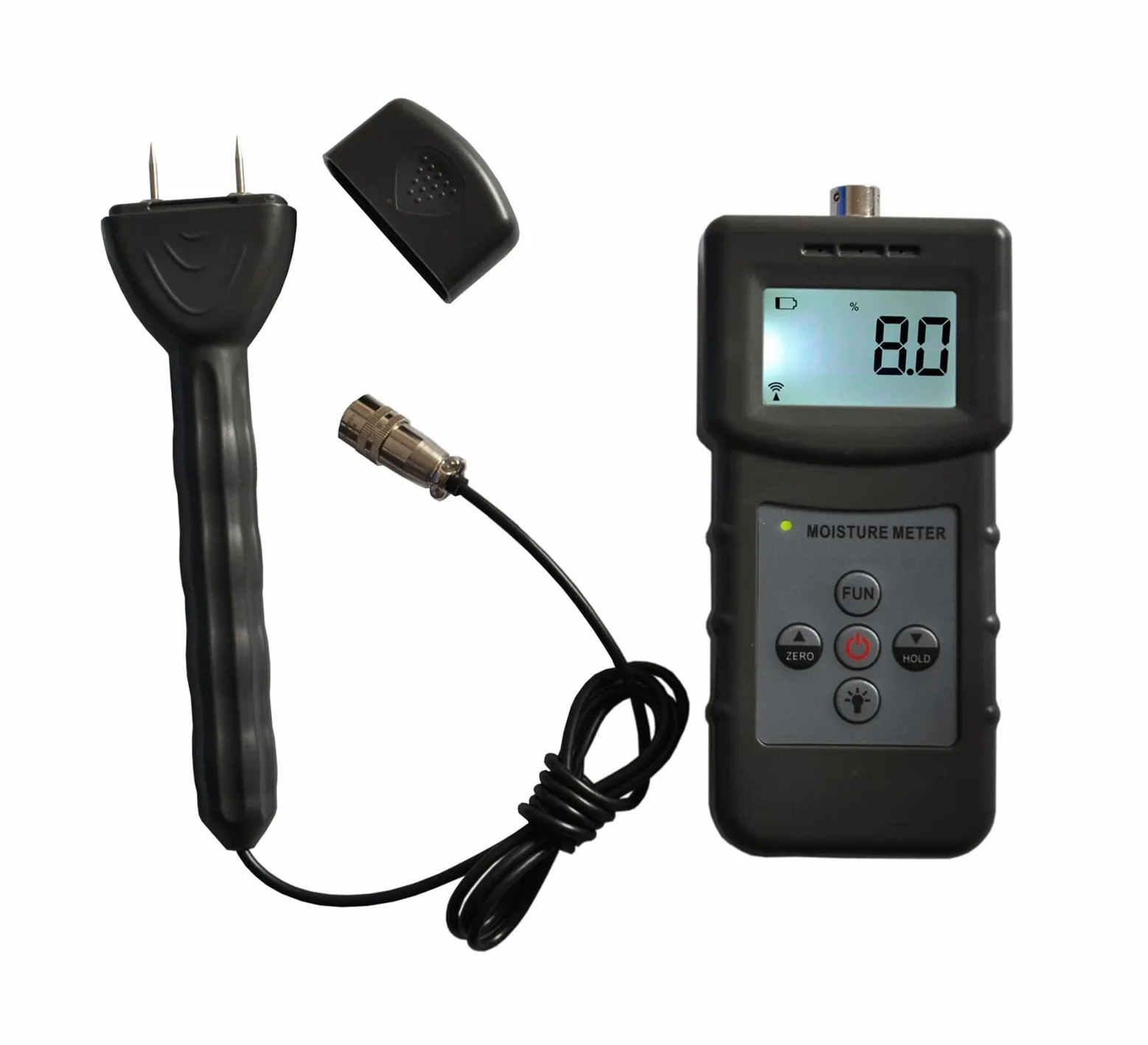 Humidimètre pour Sol Analyseur d'humidité inductif de Type Broche, analyseur d'humidité Multifonctionnel MS360 pour Jardin, Ferme et pelouse