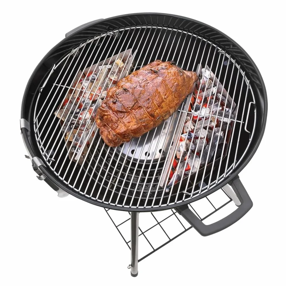 Panier à Charbon de Bois en Acier Inoxydable, 2 Pièces