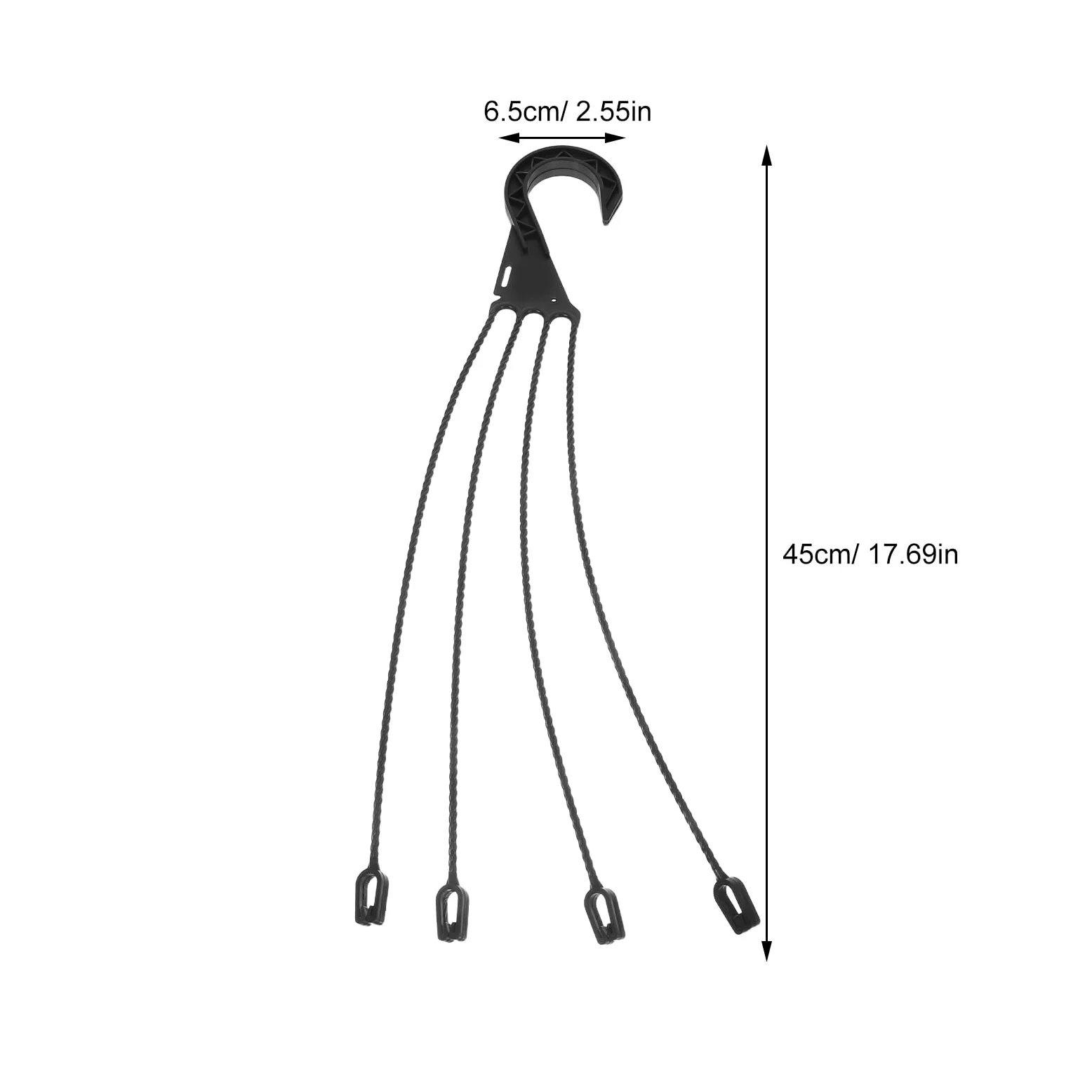 Toddmomy Lot de 5 crochets de lavabo suspendus en plastique pour pots de fleurs, pots de fleurs d'extérieur pour plantes, paniers à fleurs suspendus d'extérieur pour suspendre les pots de fleurs