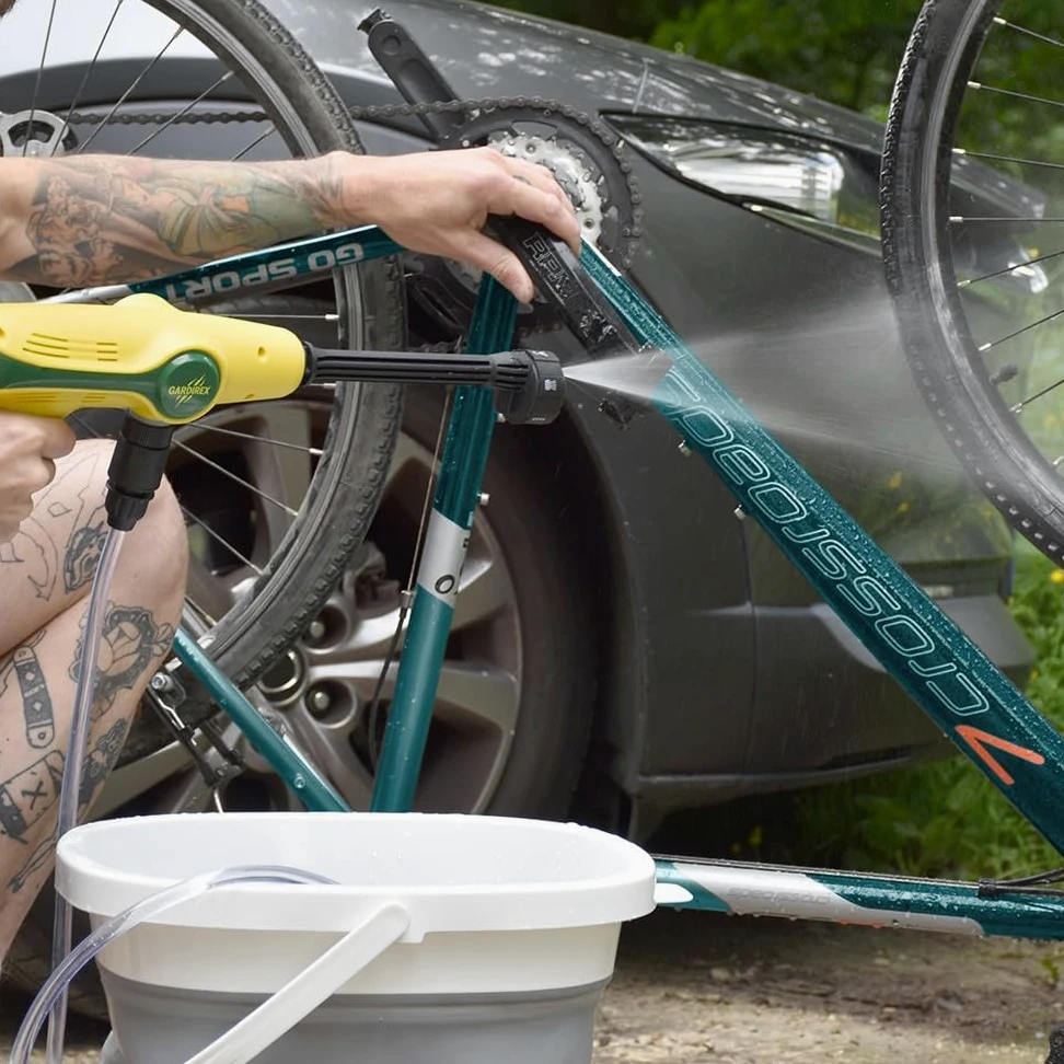 Gardirex - Nettoyeur à Pression portatif sans Fil Water Beamer - 6 Jets, Tuyau 5m, portée 10m