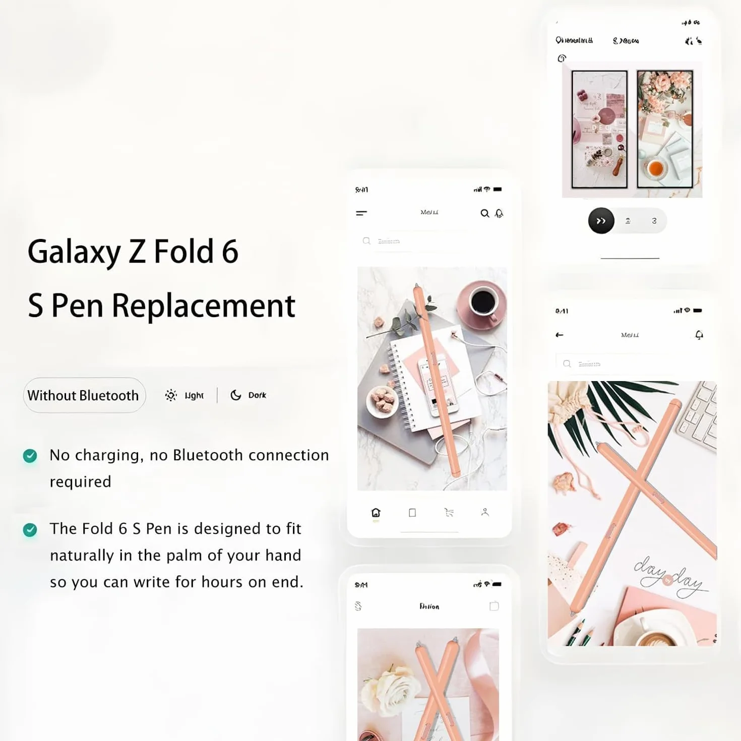 Galaxy Z Fold 6 S Pen Fold Edition Stylet compatible Samsung Z Fold6 5G Orange