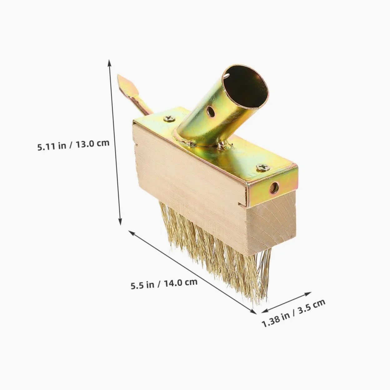 Hemobllo 4pièces Brosse Métallique pour Désherbage Terrasse Outil Nettoyage Joints Pavés Brosse Fil Acier Arrache-Mousse Désherbeur Manuel Dalles Kit Jardinage Crevasses
